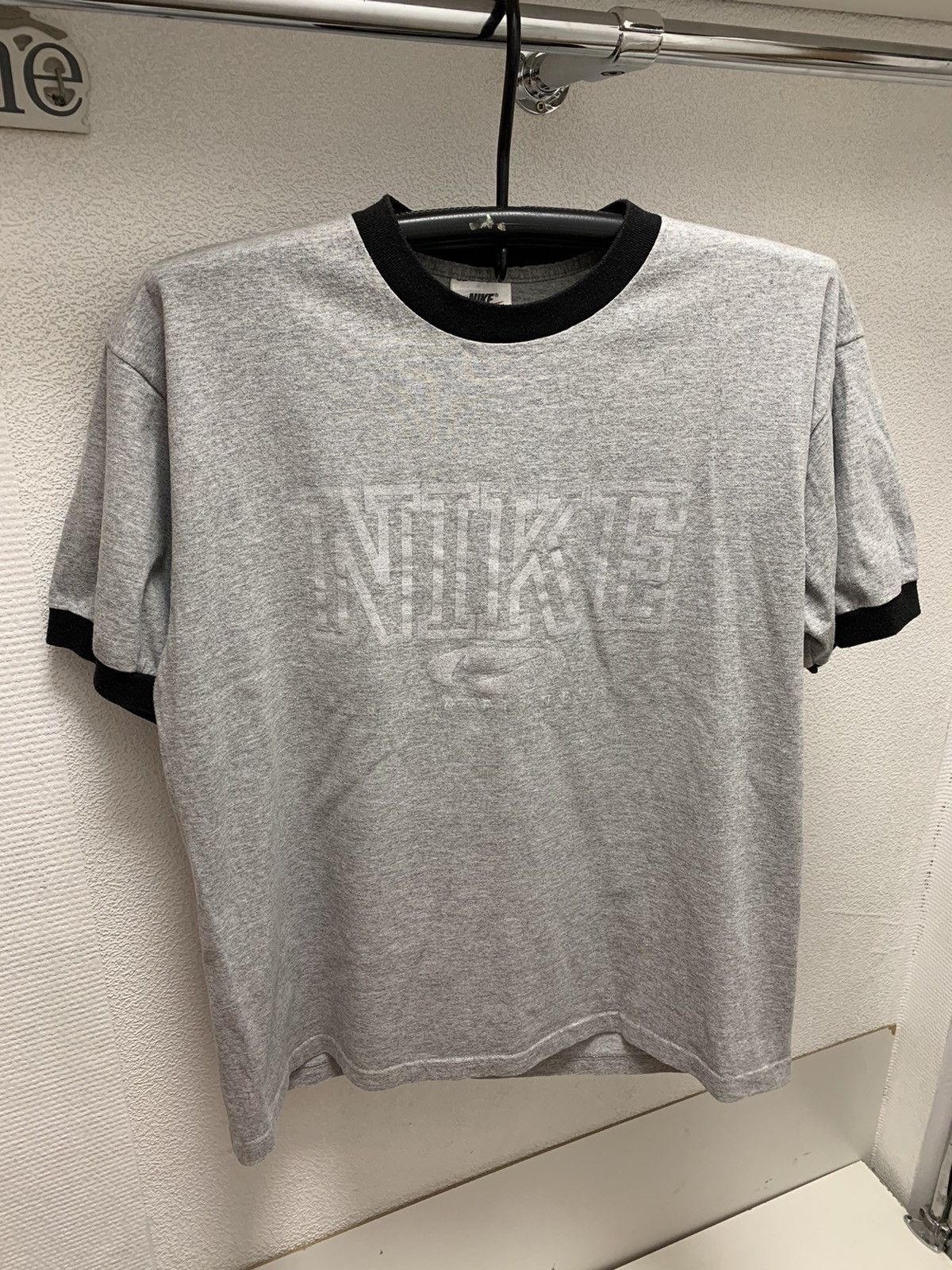 Nike × Vintage Nike vintage grey t-shirt L sz made in Usa red tags big logo Size US L / EU 52-54 / 3 - 2 Thumbnail