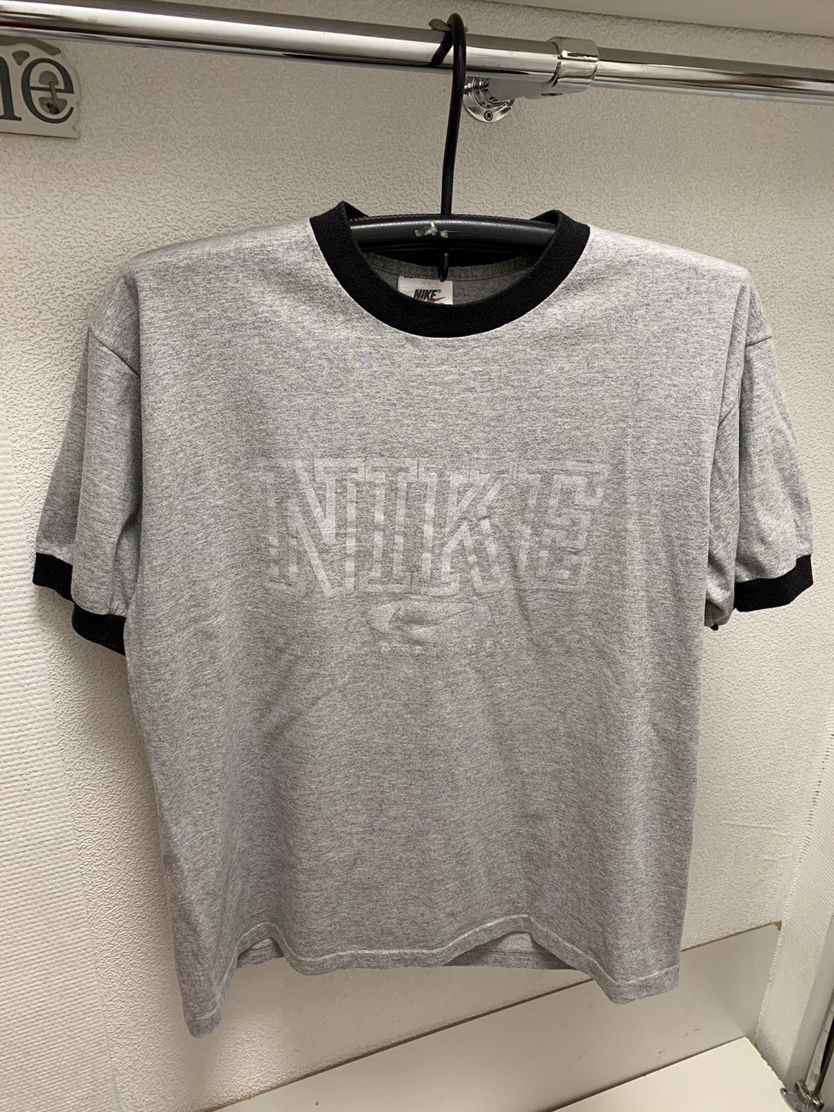 Nike × Vintage Nike vintage grey t-shirt L sz made in Usa red tags big logo Size US L / EU 52-54 / 3 - 1 Thumbnail