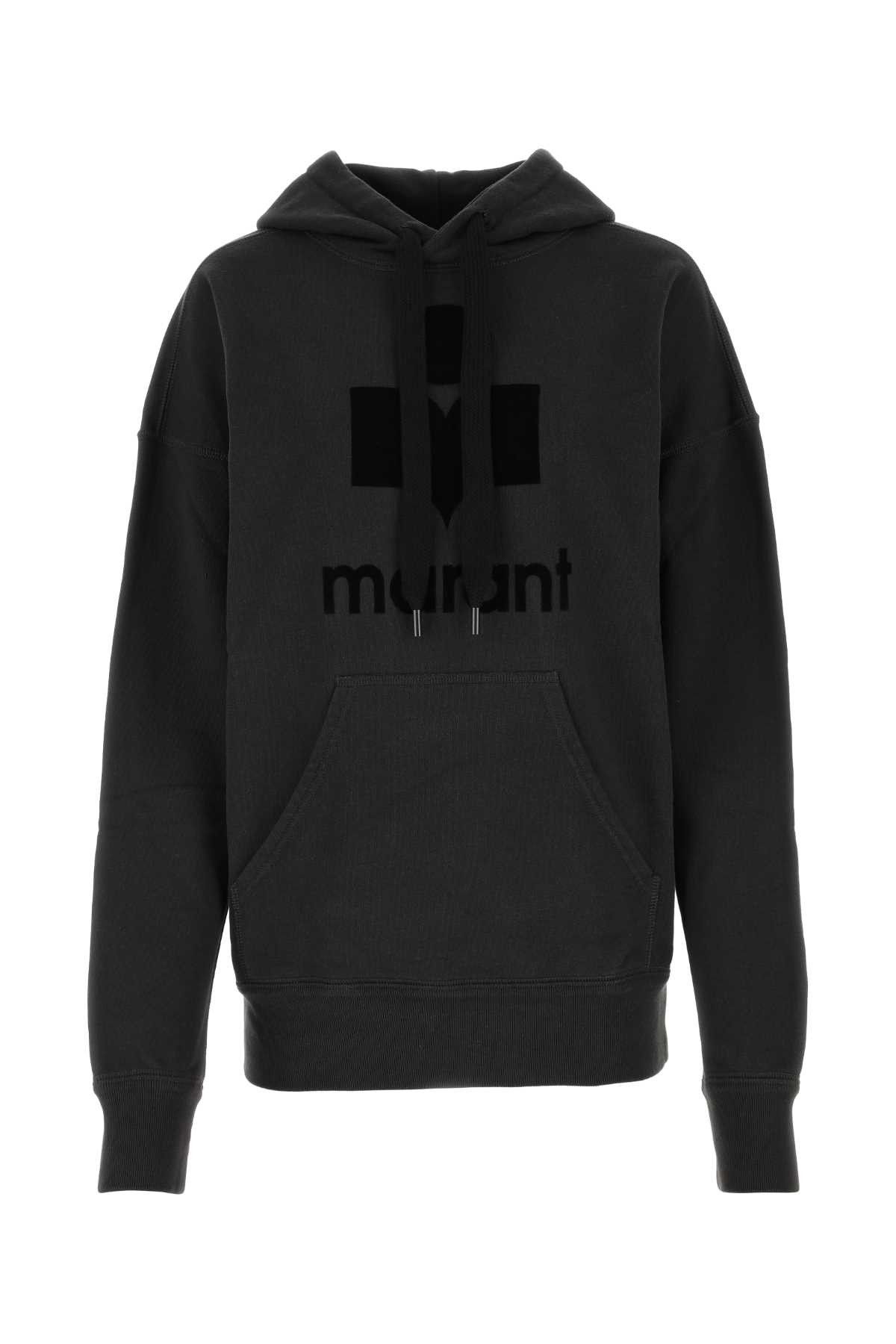 Black Cotton Blend Mansel Sweatshirt