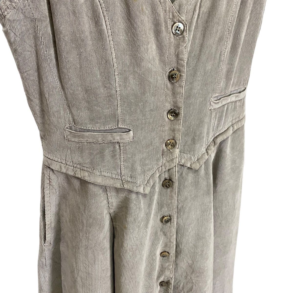 Japanese Brand Rna inc. over button sleeveless corduroy dress Size M / US 6-8 / IT 42-44 - 9 Thumbnail