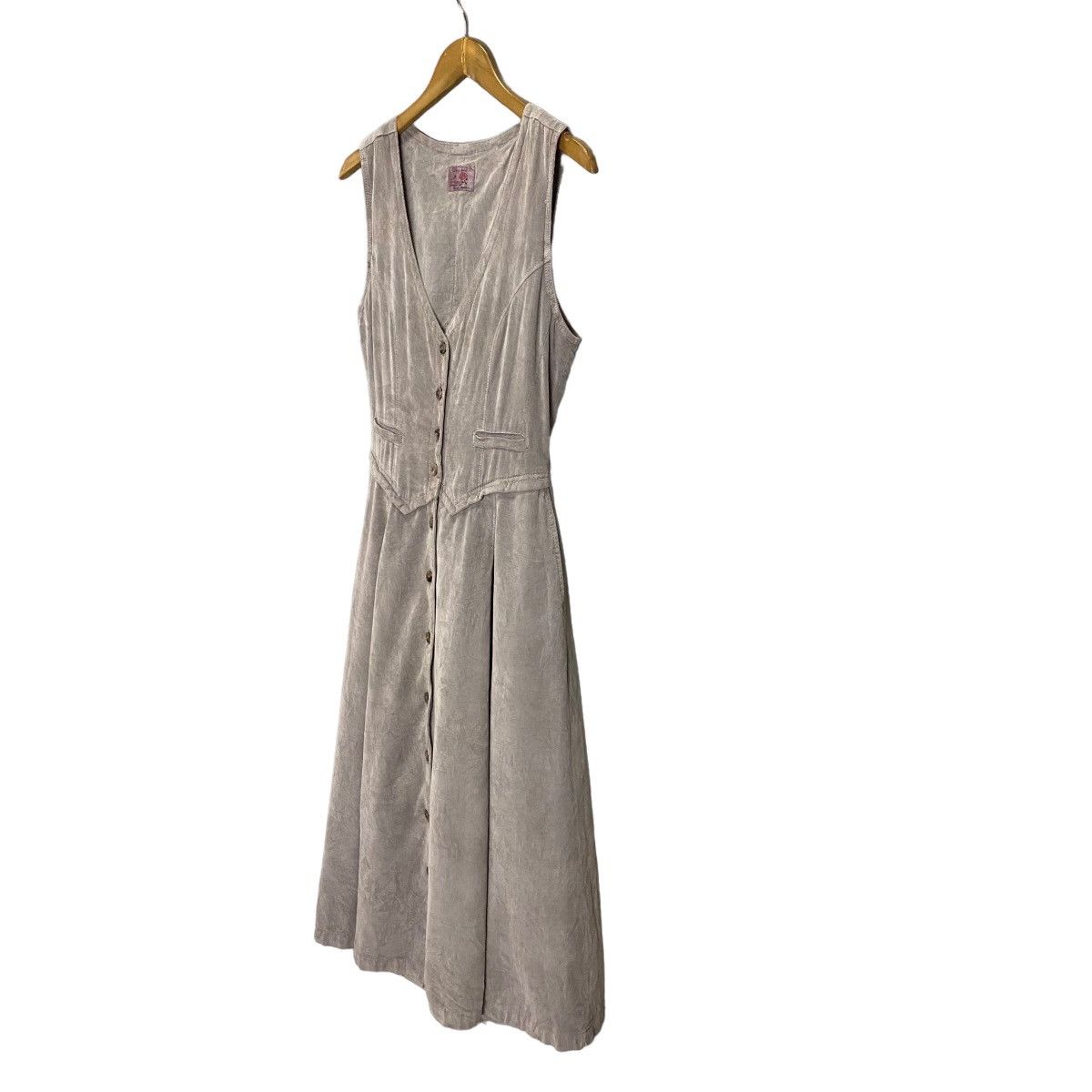Japanese Brand Rna inc. over button sleeveless corduroy dress Size M / US 6-8 / IT 42-44 - 4 Thumbnail