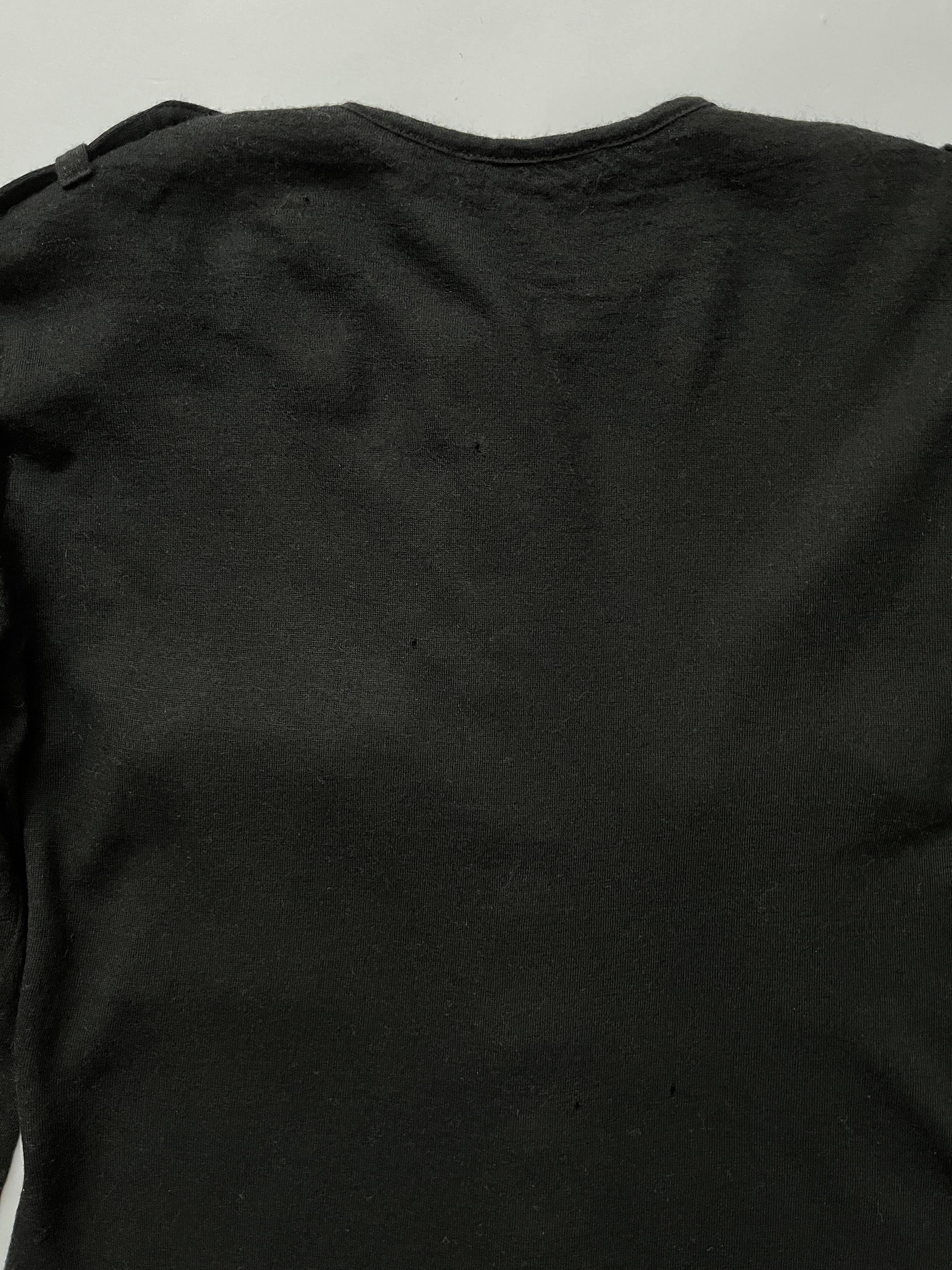 Balmain ⚡️QUICK SALE⚡️Balmain Black Wool Knit Top with Buttons Size M / US 6-8 / IT 42-44 - 7 Thumbnail