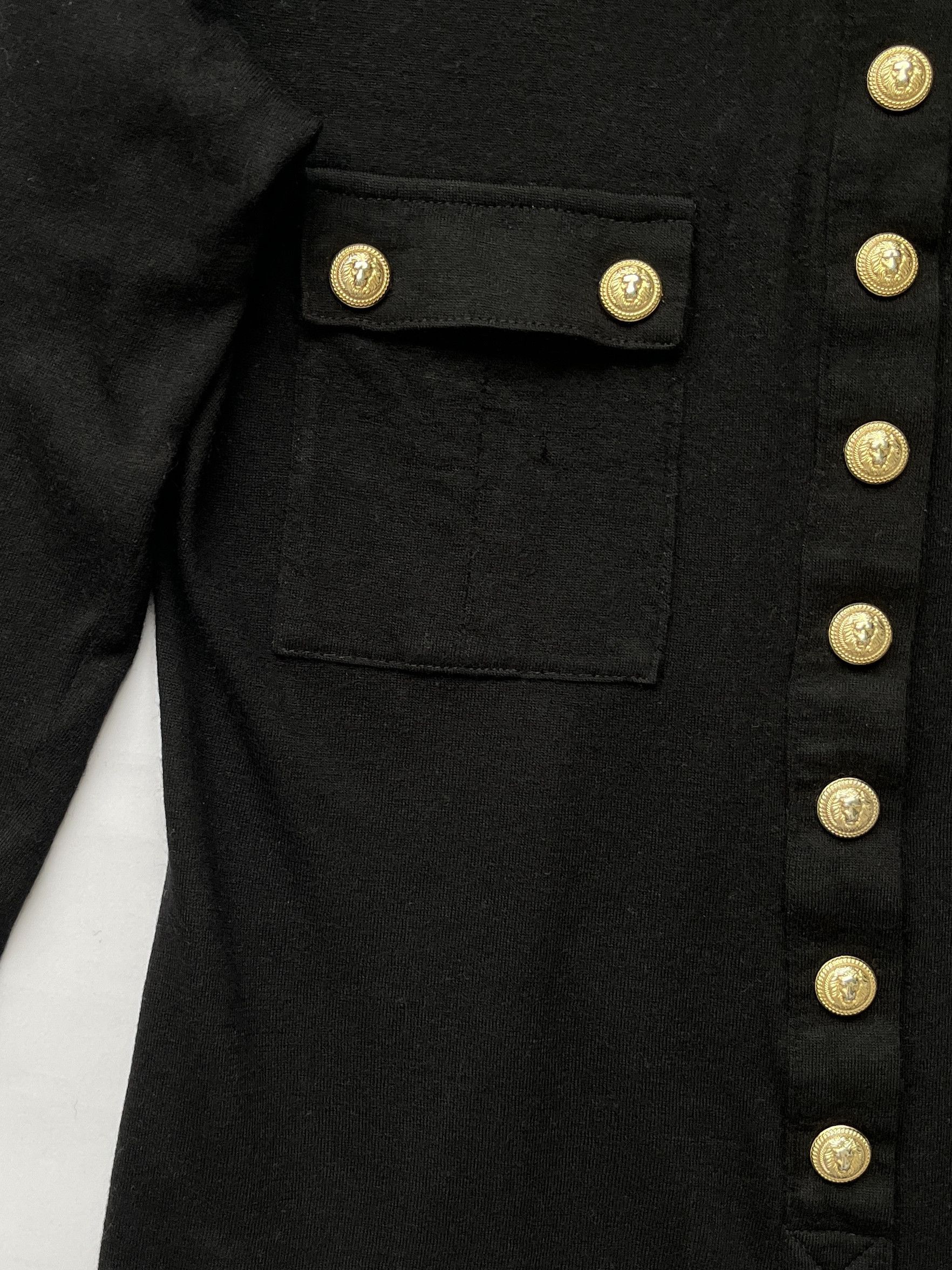 Balmain ⚡️QUICK SALE⚡️Balmain Black Wool Knit Top with Buttons Size M / US 6-8 / IT 42-44 - 6 Thumbnail