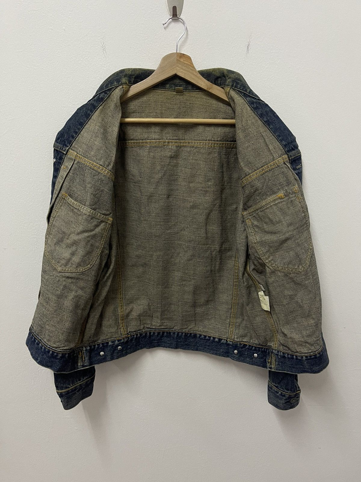 Japanese Brand × Vintage Japanese Rare Design Trucker Denim Jacket Size US M / EU 48-50 / 2 - 8 Thumbnail