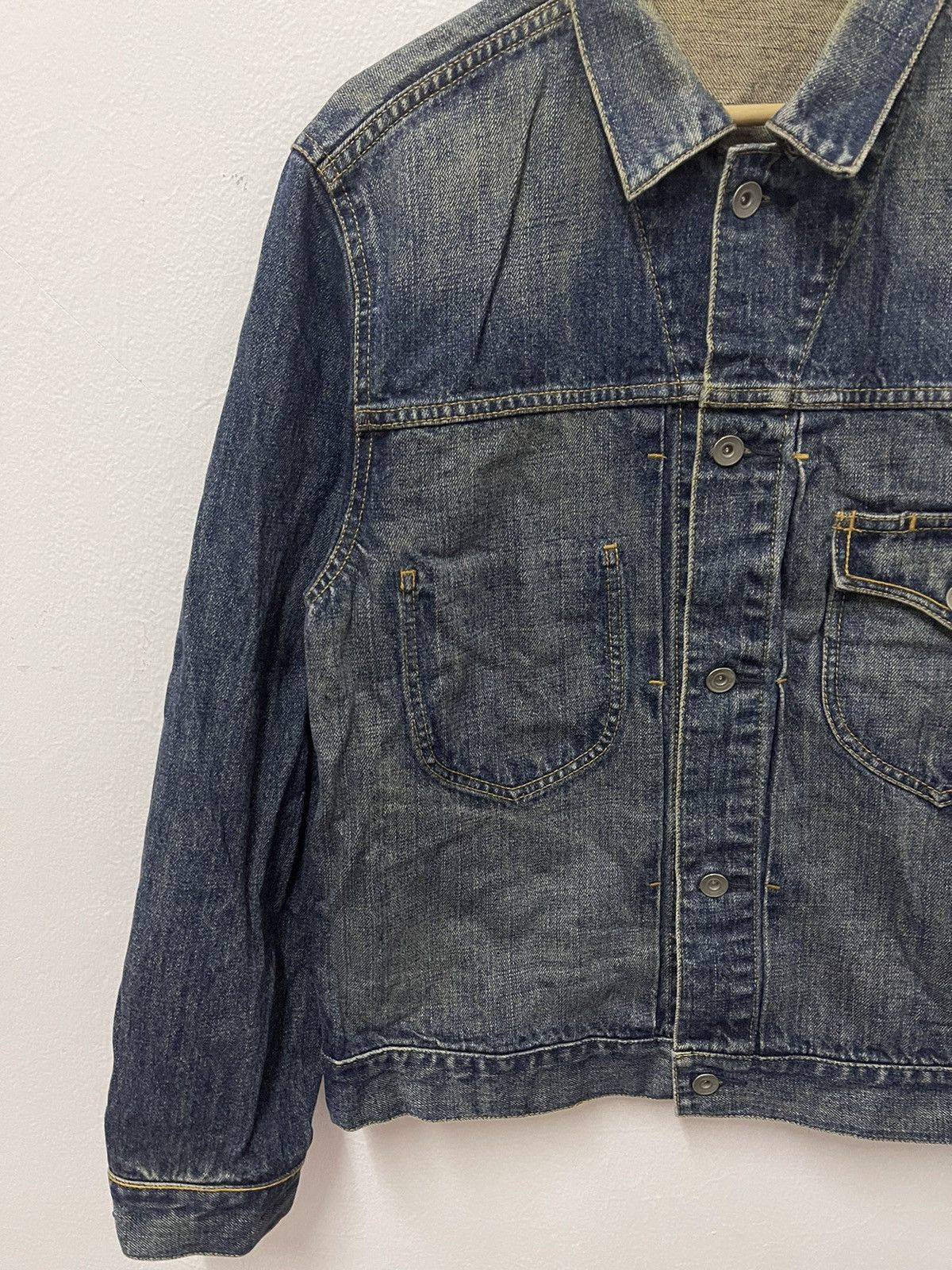 Japanese Brand × Vintage Japanese Rare Design Trucker Denim Jacket Size US M / EU 48-50 / 2 - 3 Thumbnail