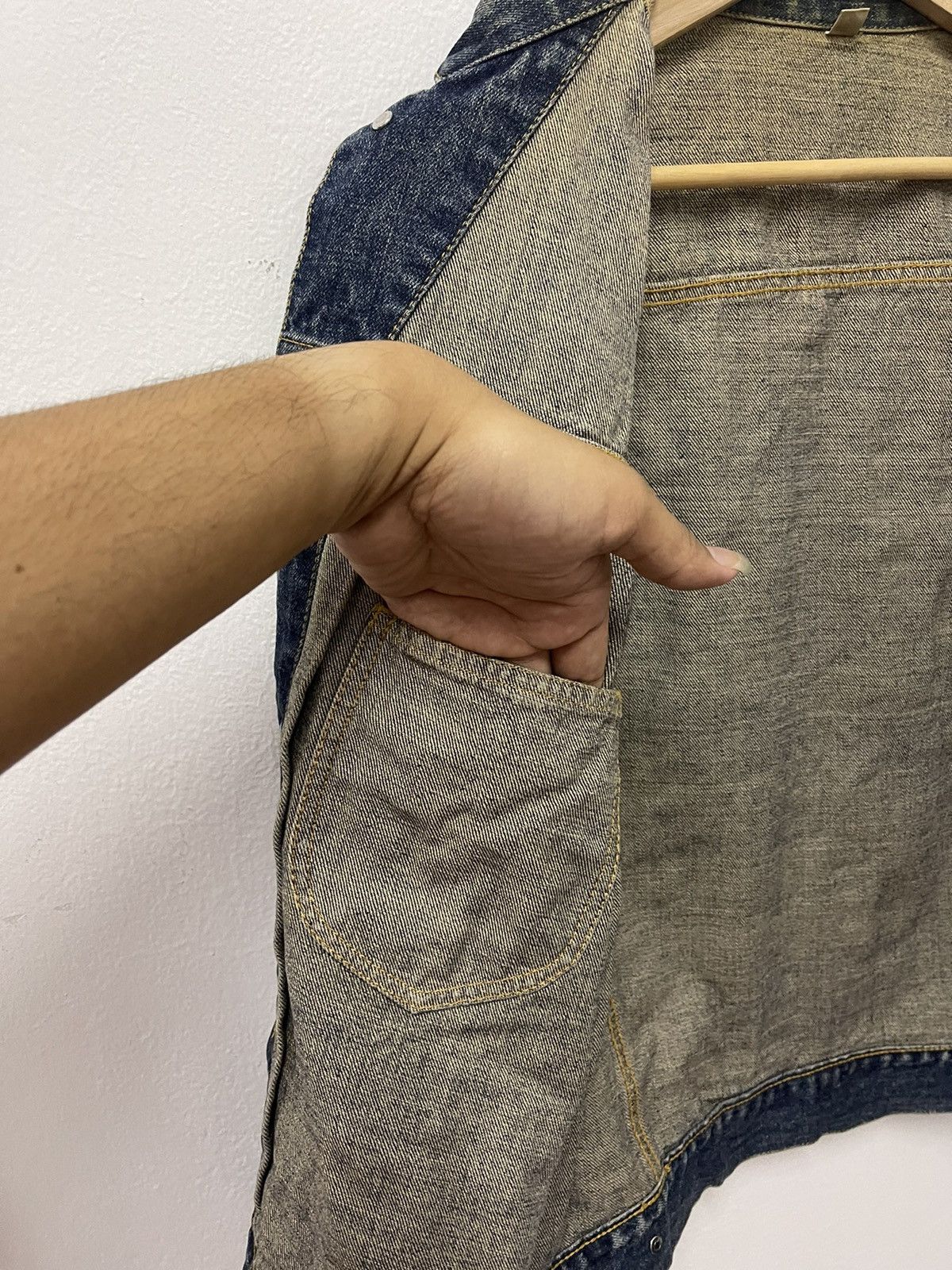 Japanese Brand × Vintage Japanese Rare Design Trucker Denim Jacket Size US M / EU 48-50 / 2 - 9 Thumbnail