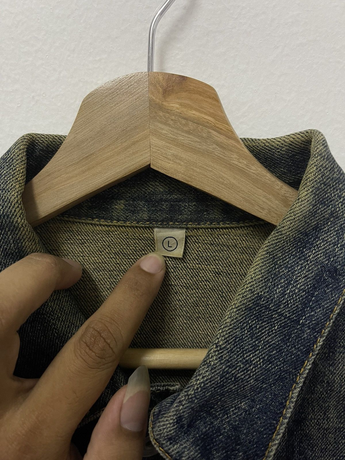 Japanese Brand × Vintage Japanese Rare Design Trucker Denim Jacket Size US M / EU 48-50 / 2 - 7 Thumbnail