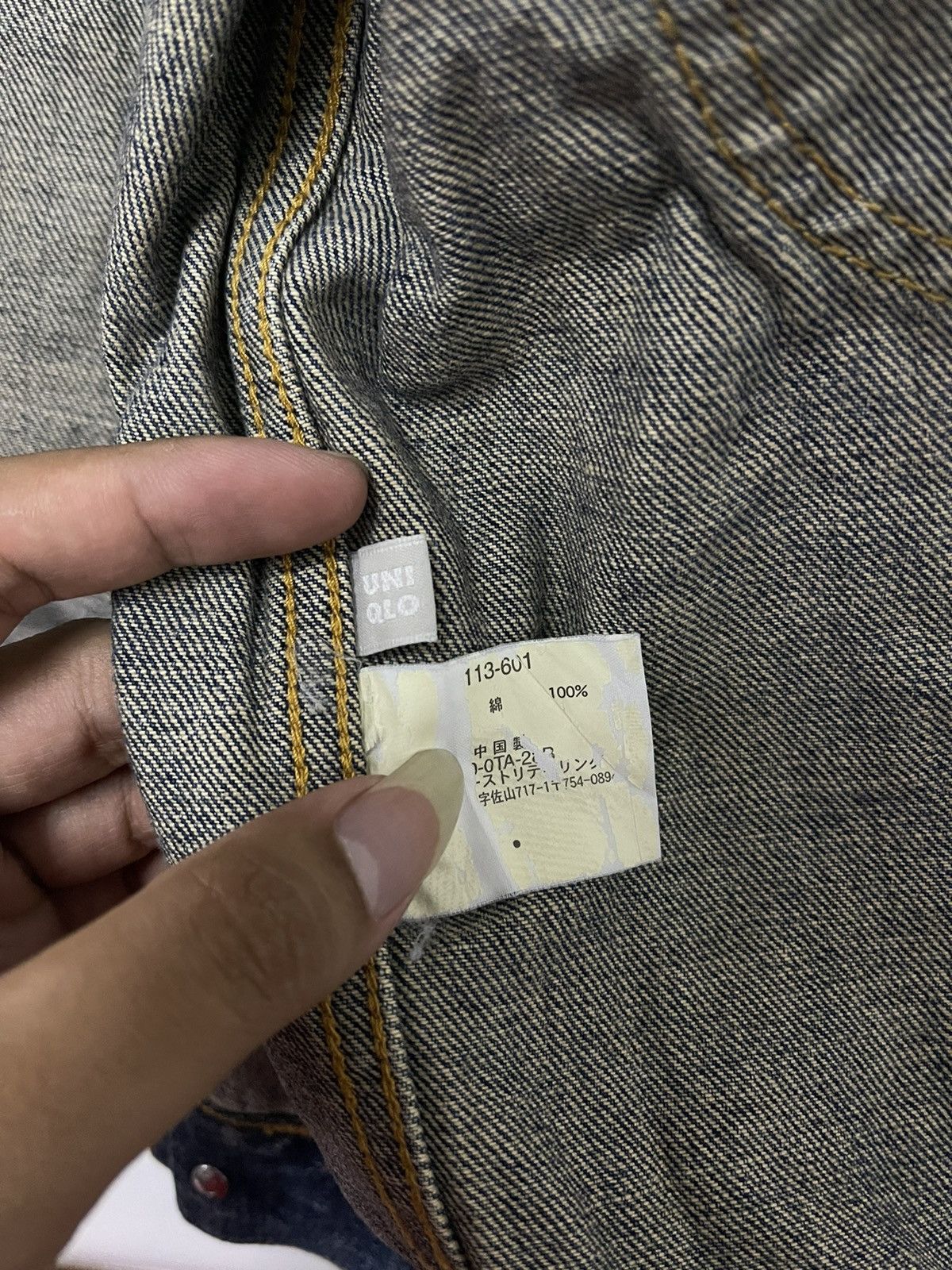 Japanese Brand × Vintage Japanese Rare Design Trucker Denim Jacket Size US M / EU 48-50 / 2 - 11 Thumbnail