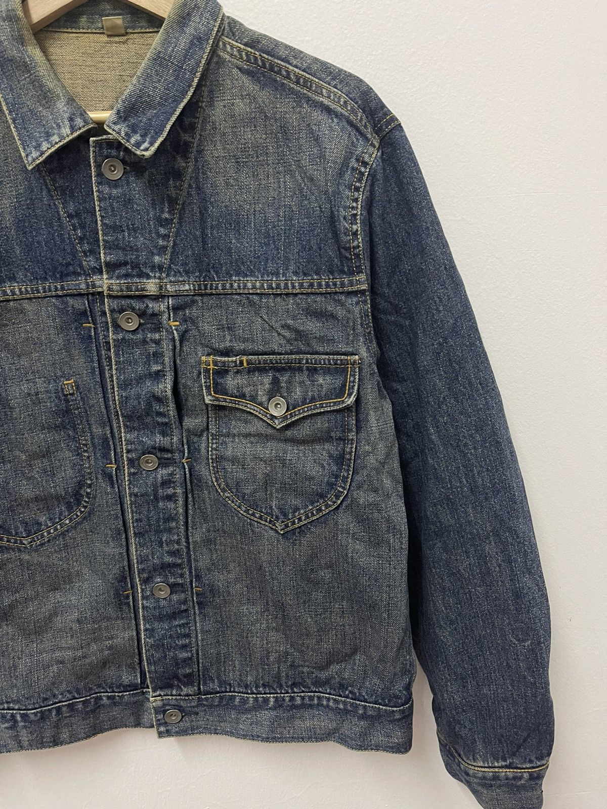 Japanese Brand × Vintage Japanese Rare Design Trucker Denim Jacket Size US M / EU 48-50 / 2 - 4 Thumbnail