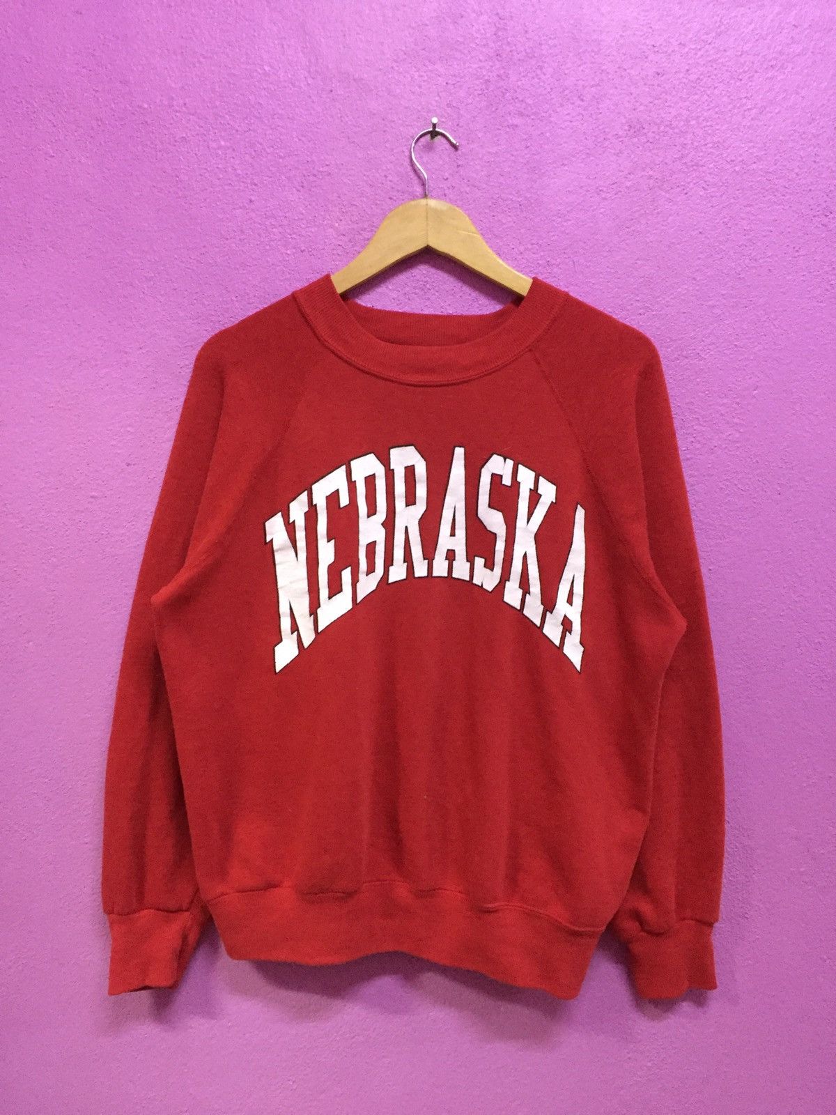 Vintage Vintage 90’s Nebraska Sweatshirts Size US M / EU 48-50 / 2 - 1 Thumbnail