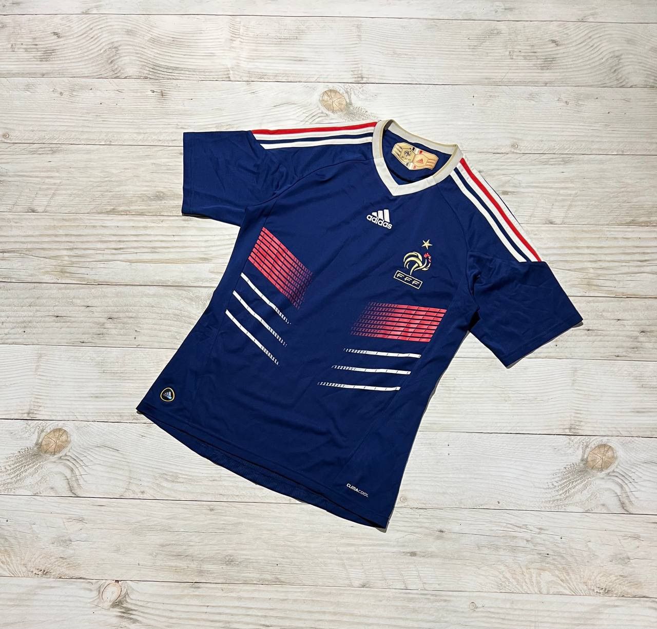 Adidas Adidas France 2009 2010 Home Football Shirt Soccer Jersey Size US S / EU 44-46 / 1 - 1 Thumbnail