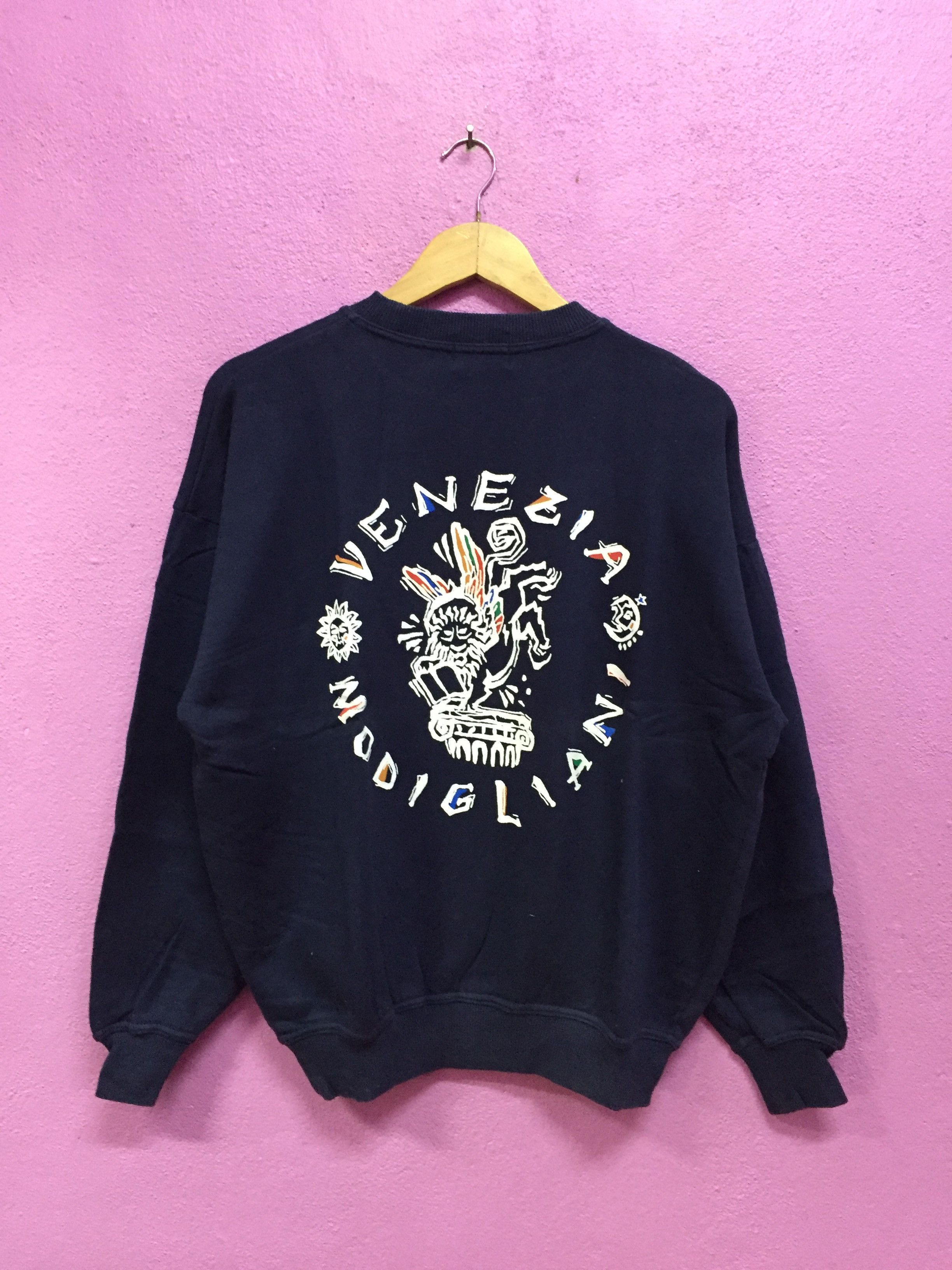 Vintage Vintage 90's Modigliani Venezia Italy Sweatshirts Size M Size US M / EU 48-50 / 2 - 1 Thumbnail
