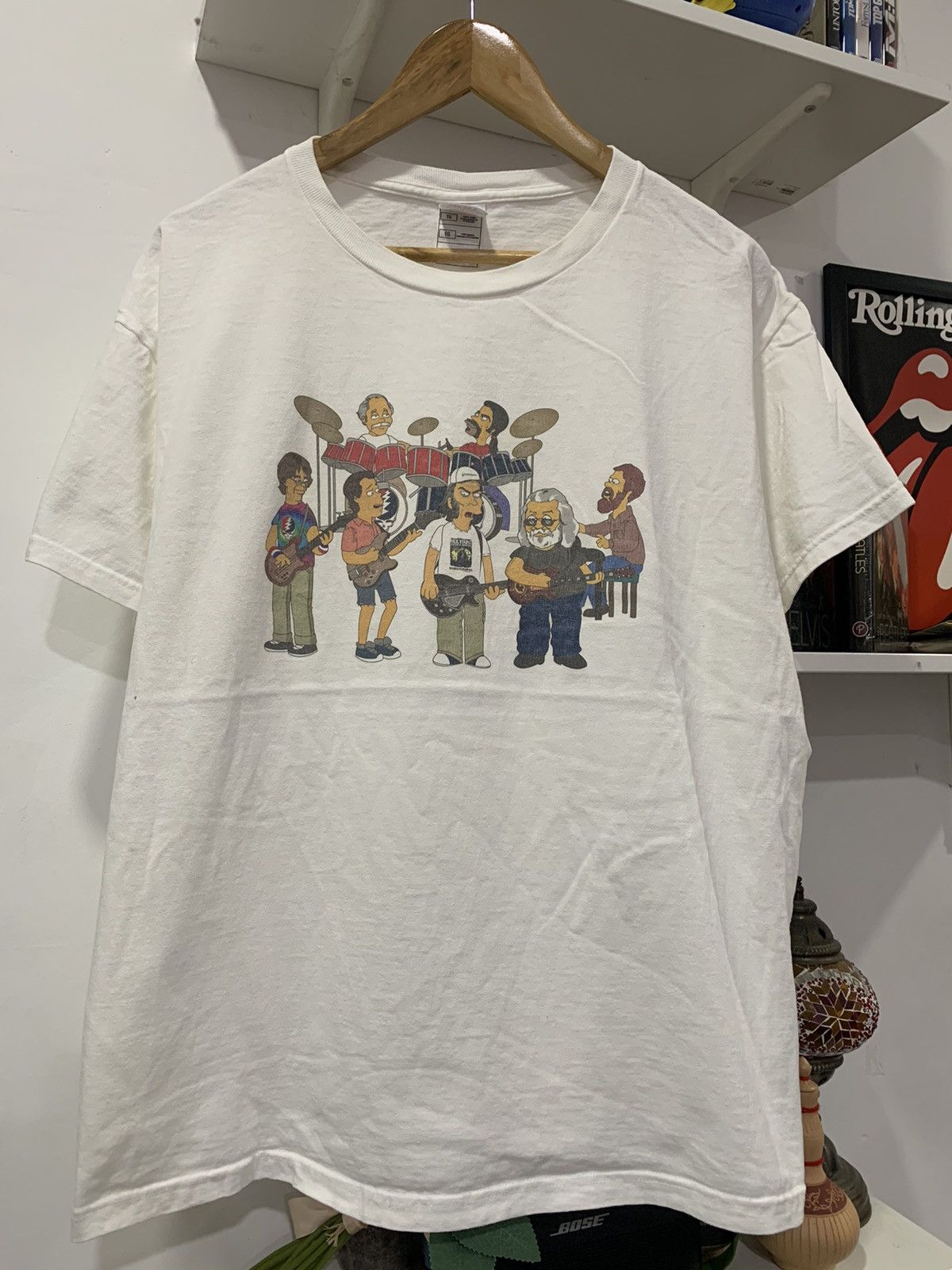 Vintage Grateful Dead As Simpsons Tshirt