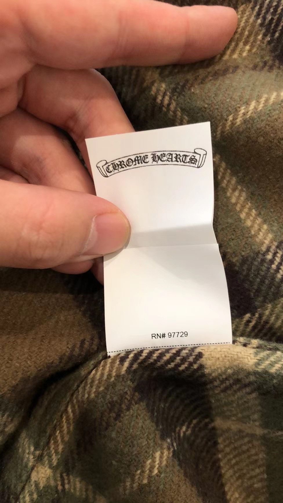 Chrome Hearts Chrome Hearts Khaki Work Dog Flannel Shirt Size US XL / EU 56 / 4 - 6 Thumbnail