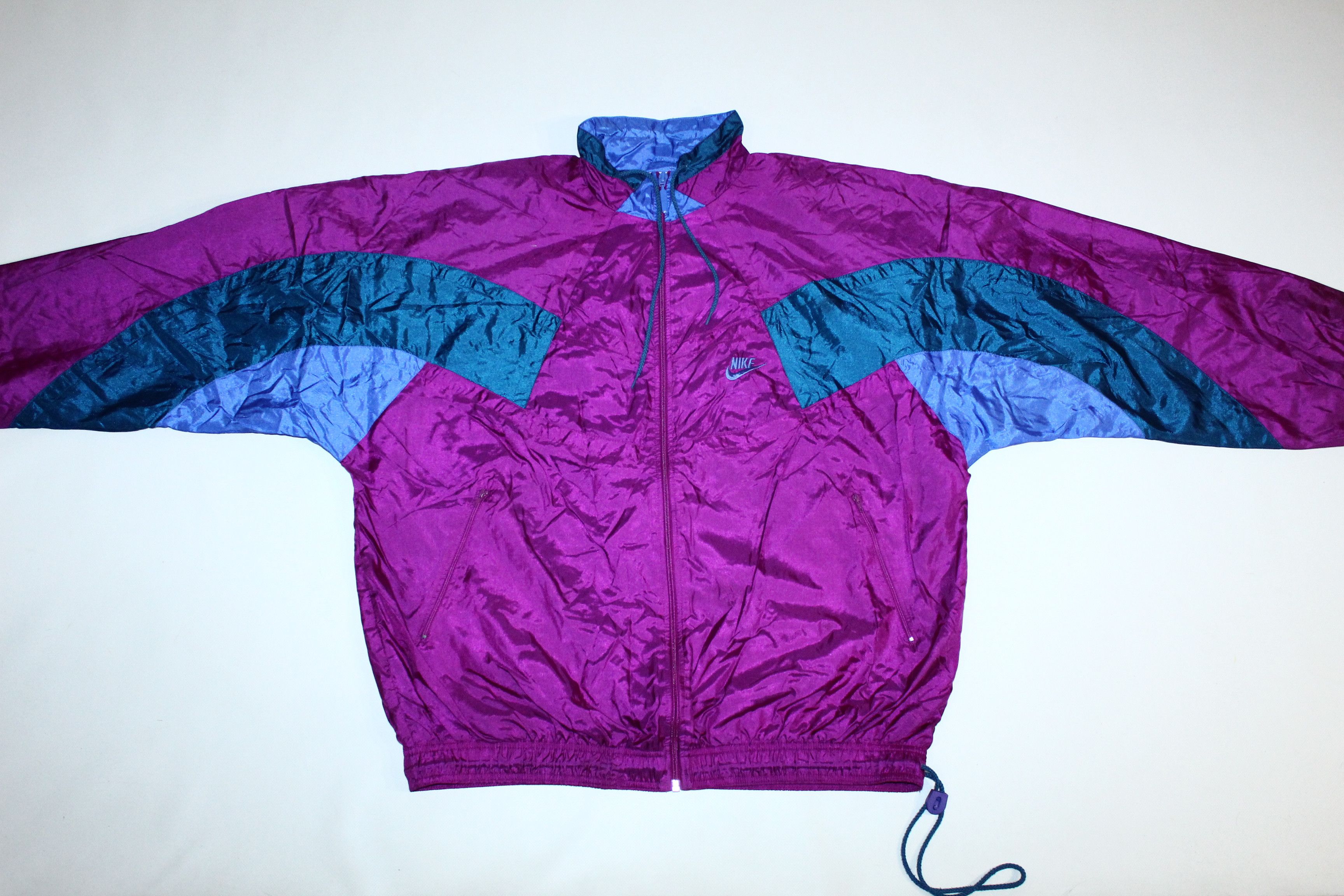 Nike 🔥 VTG 🔥 90s Nike Acid Coloured Windbreaker Track Jacket Size US L / EU 52-54 / 3 - 2 Thumbnail