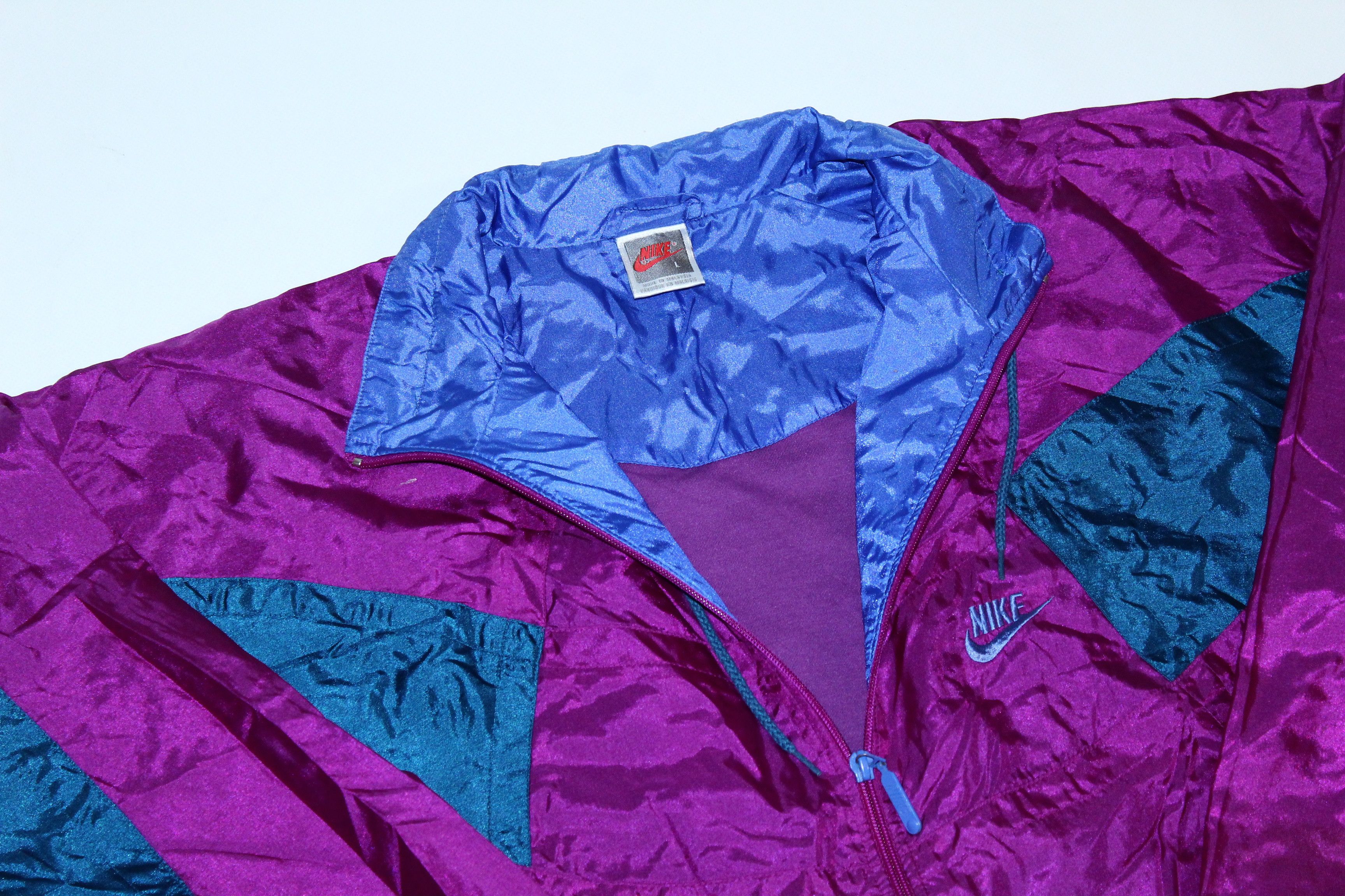 Nike 🔥 VTG 🔥 90s Nike Acid Coloured Windbreaker Track Jacket Size US L / EU 52-54 / 3 - 5 Thumbnail