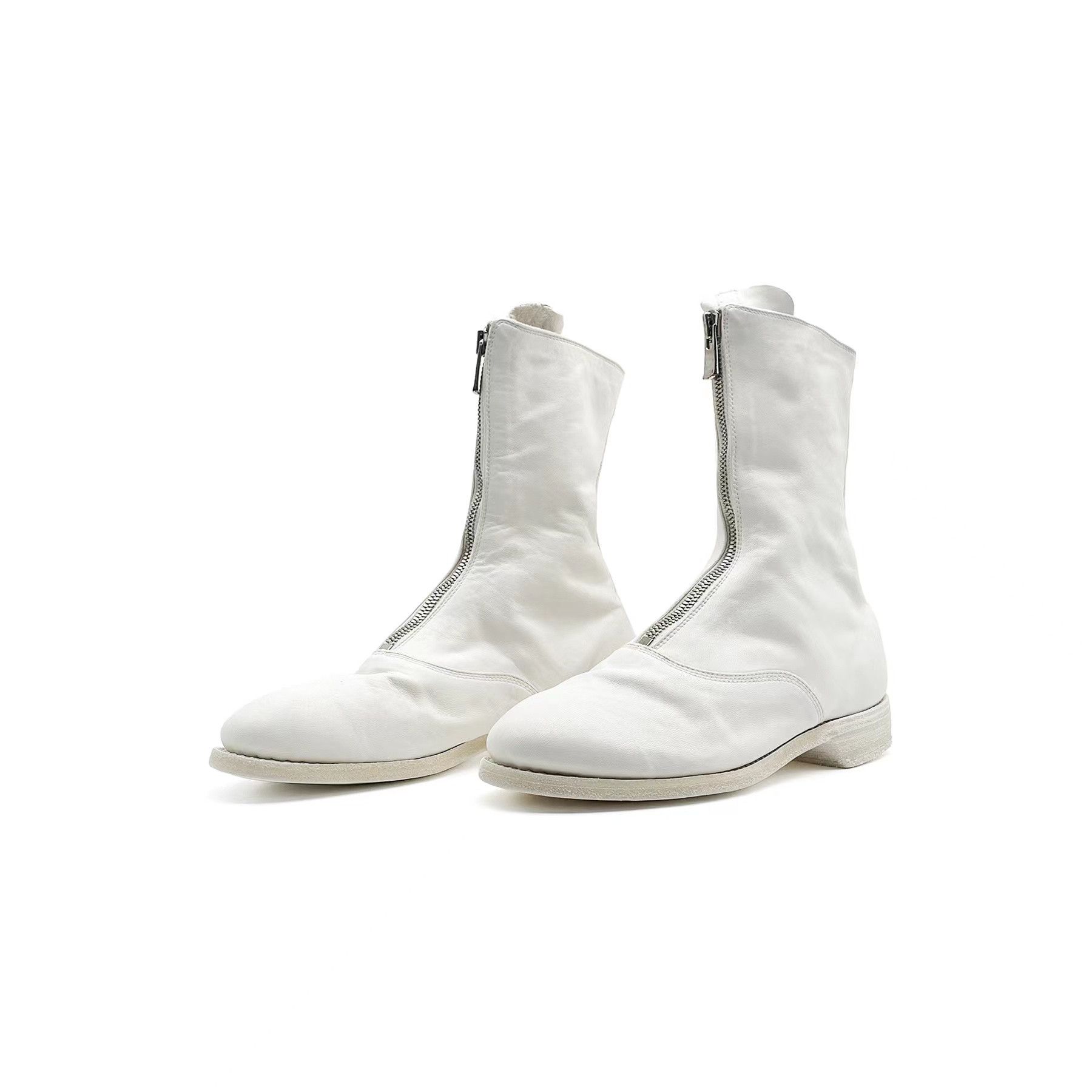 Guidi Guidi White 310 Soft Horse Leather Boots Size US 8 / IT 38 - 2 Thumbnail