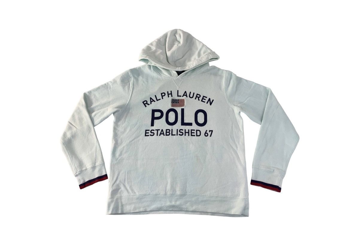image of Hype Polo By Ralph Laurent Embroidery Flag Pull Over Hooded, Women's (Size Medium)