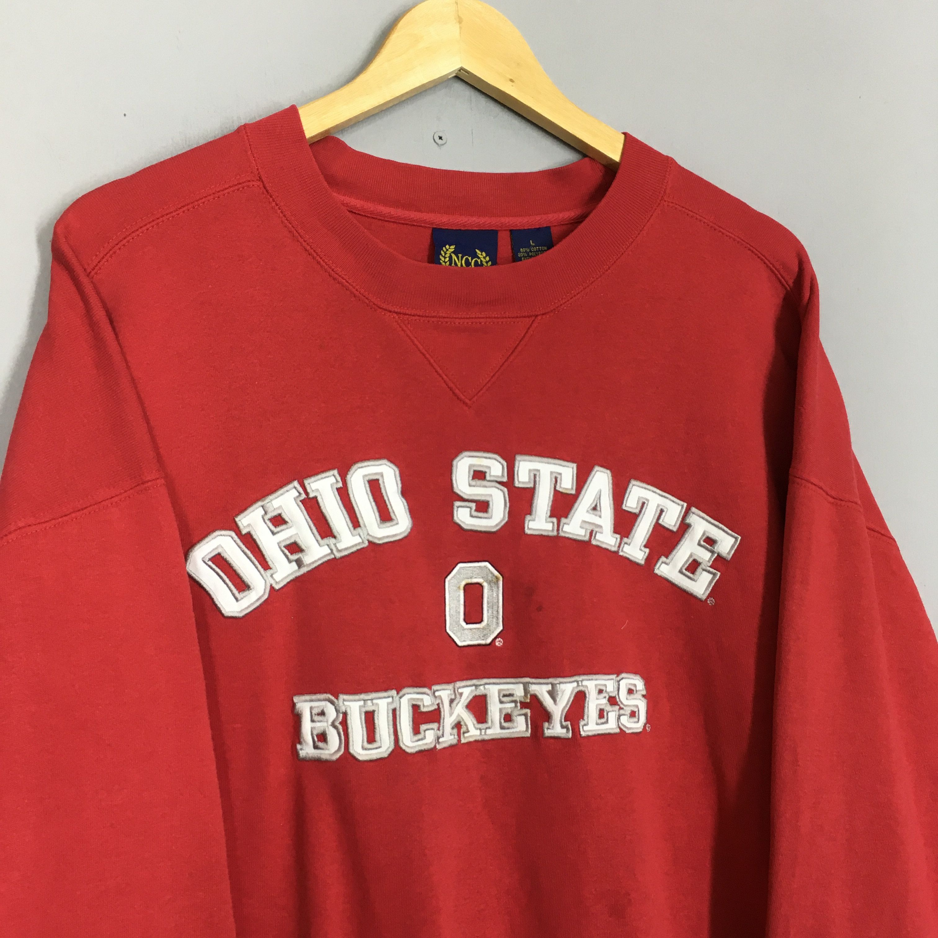 NCAA × Vintage Vintage Y2K Ohio State Buckeyes Ncaa Sweatshirt Large Size US L / EU 52-54 / 3 - 3 Thumbnail