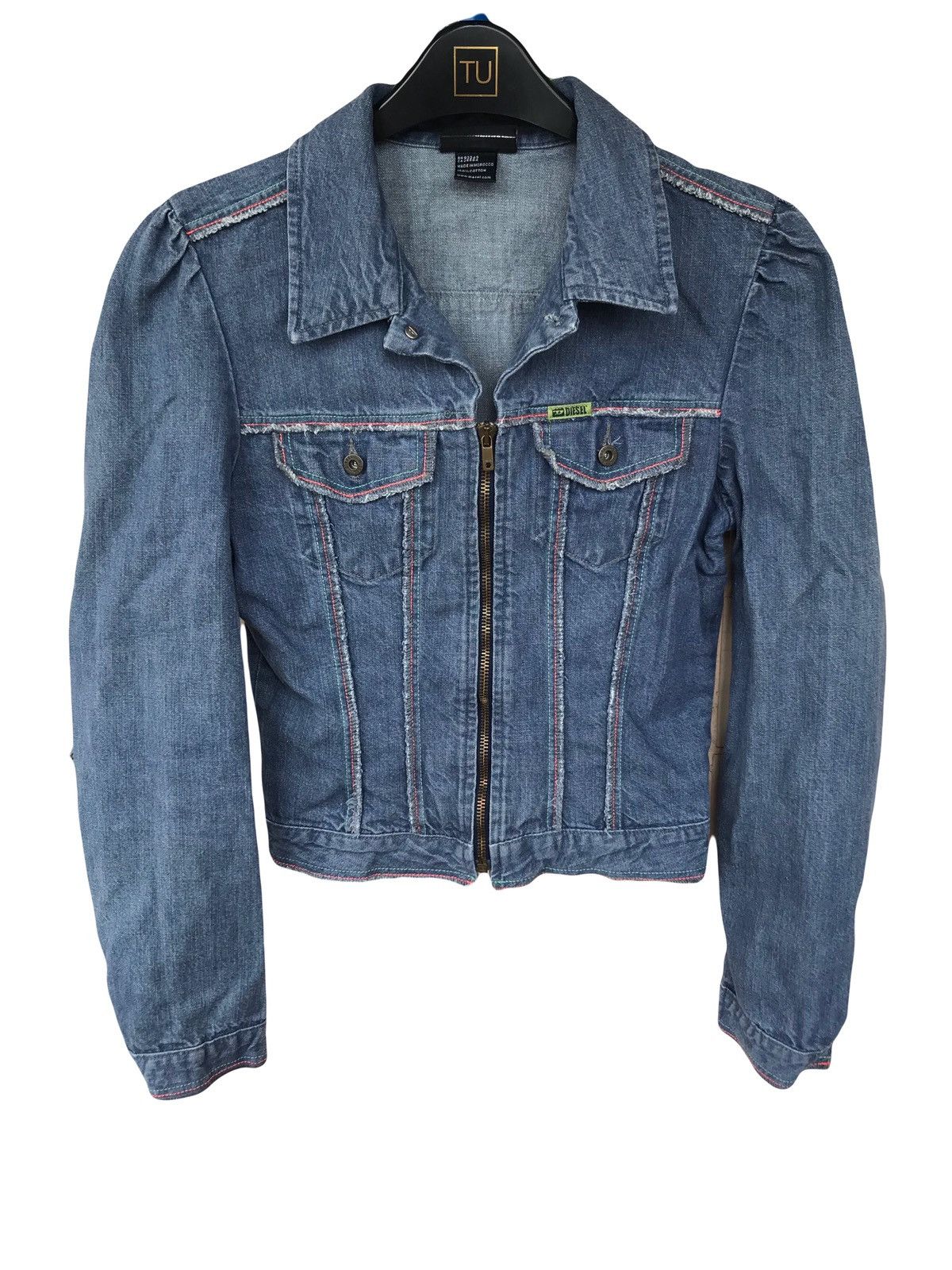 Diesel × Vintage Diesel vintage Denim jacket jeans Lampo Size S / US 4 / IT 40 - 1 Thumbnail