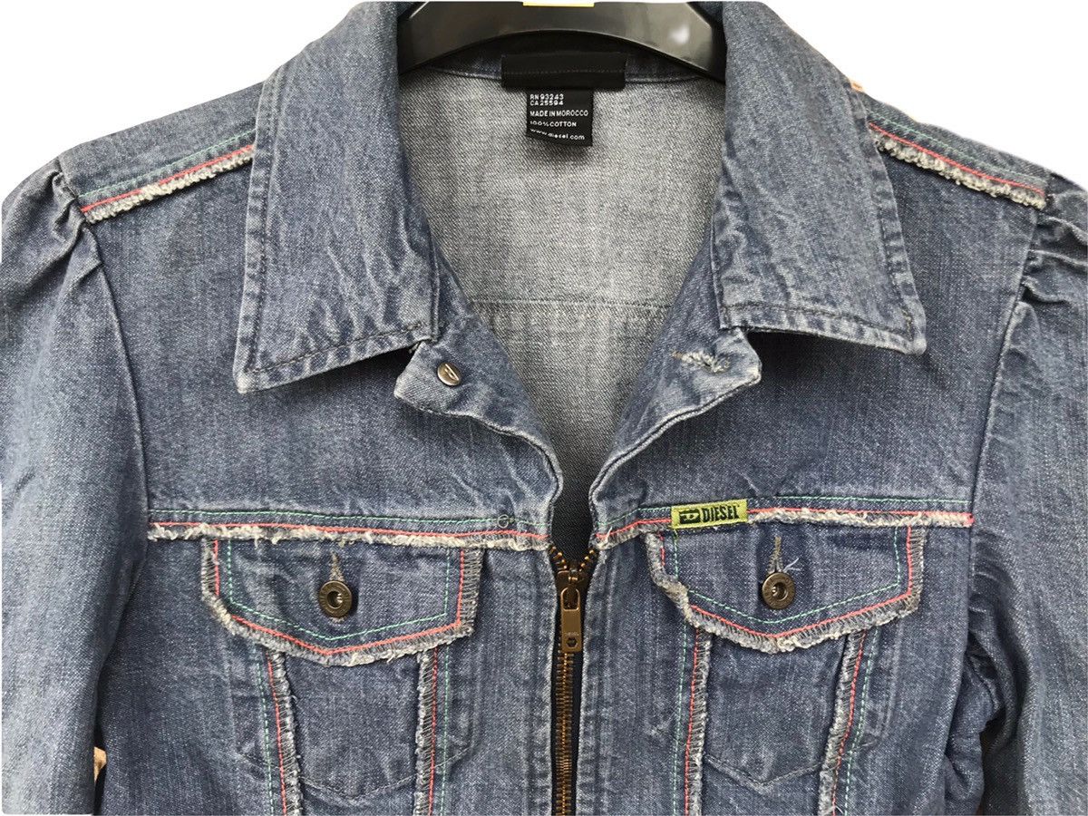 Diesel × Vintage Diesel vintage Denim jacket jeans Lampo Size S / US 4 / IT 40 - 3 Thumbnail