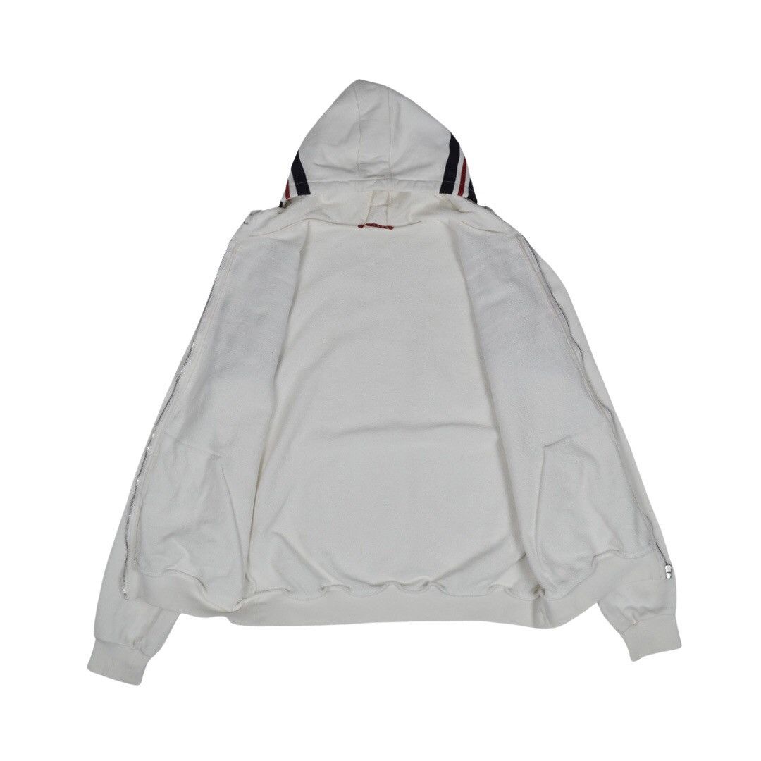 Prada Prada Sport Striped Zip Hoodie White Size US L / EU 52-54 / 3 - 4 Thumbnail