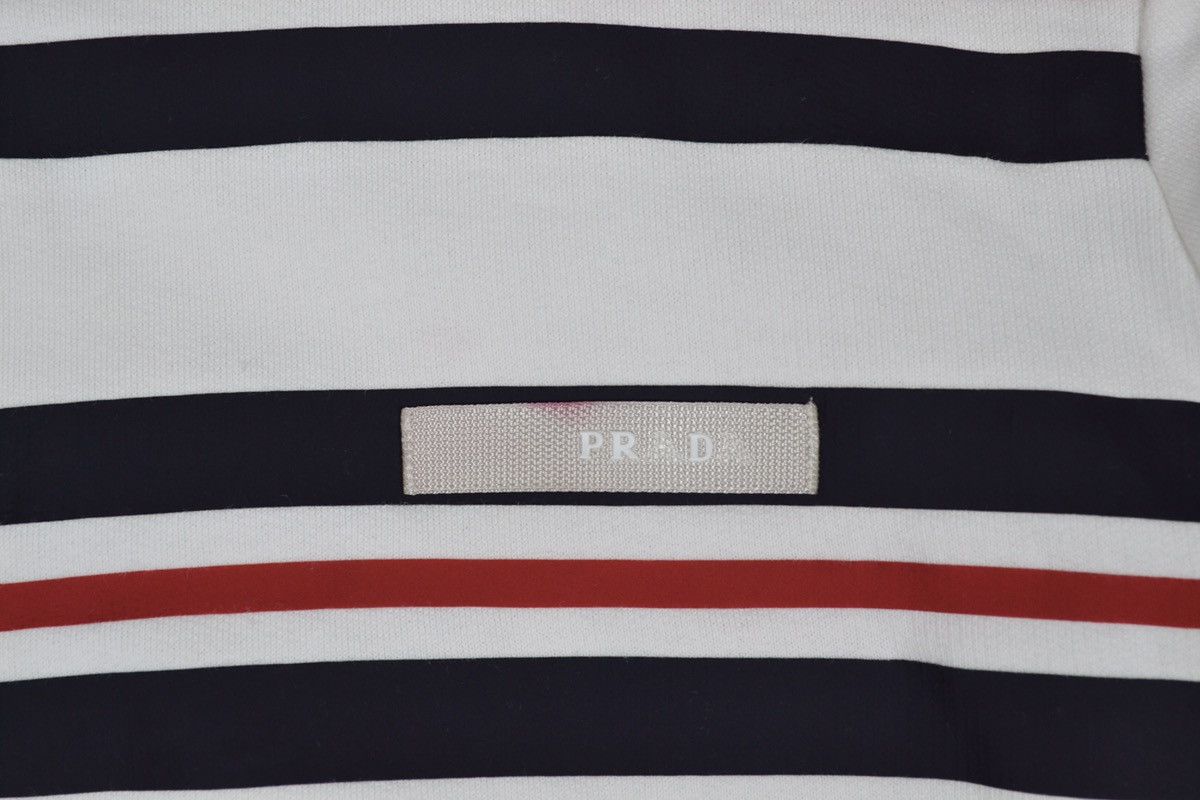 Prada Prada Sport Striped Zip Hoodie White Size US L / EU 52-54 / 3 - 13 Thumbnail