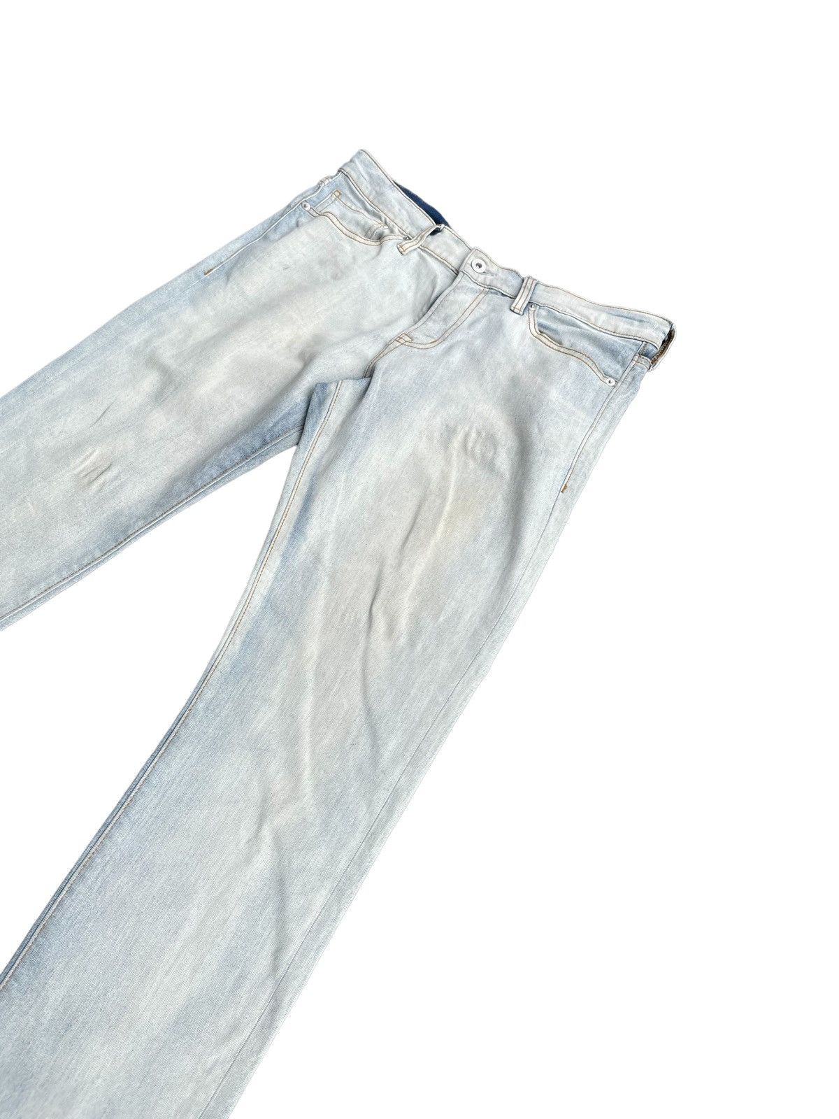 GU GU Japan Bleached Denim Size US 33 - 3 Thumbnail