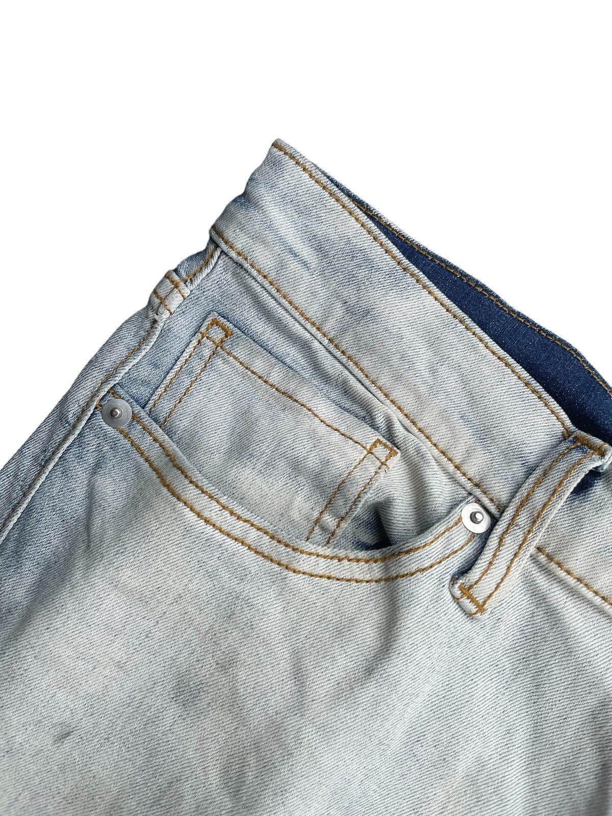 GU GU Japan Bleached Denim Size US 33 - 6 Thumbnail