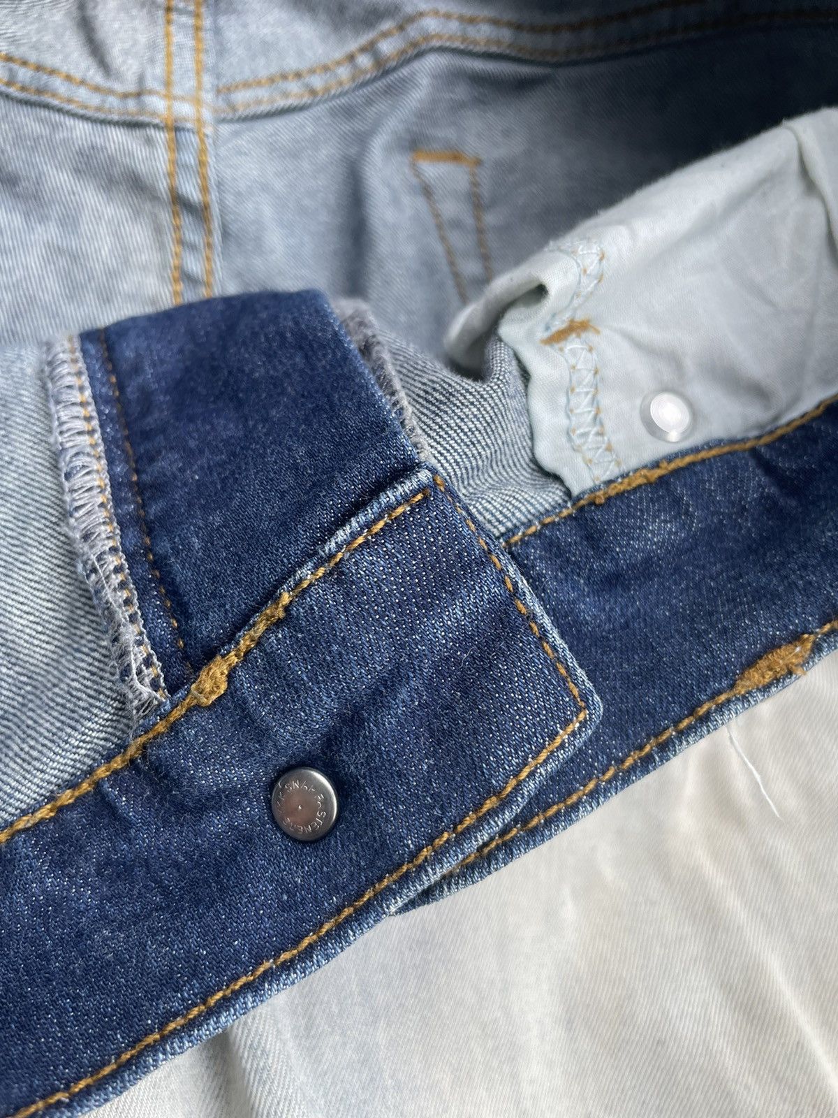 GU GU Japan Bleached Denim Size US 33 - 11 Thumbnail