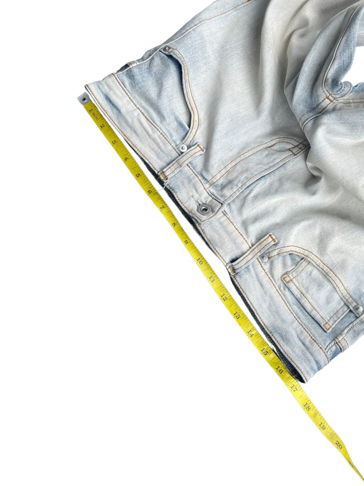 GU GU Japan Bleached Denim Size US 33 - 2 Thumbnail