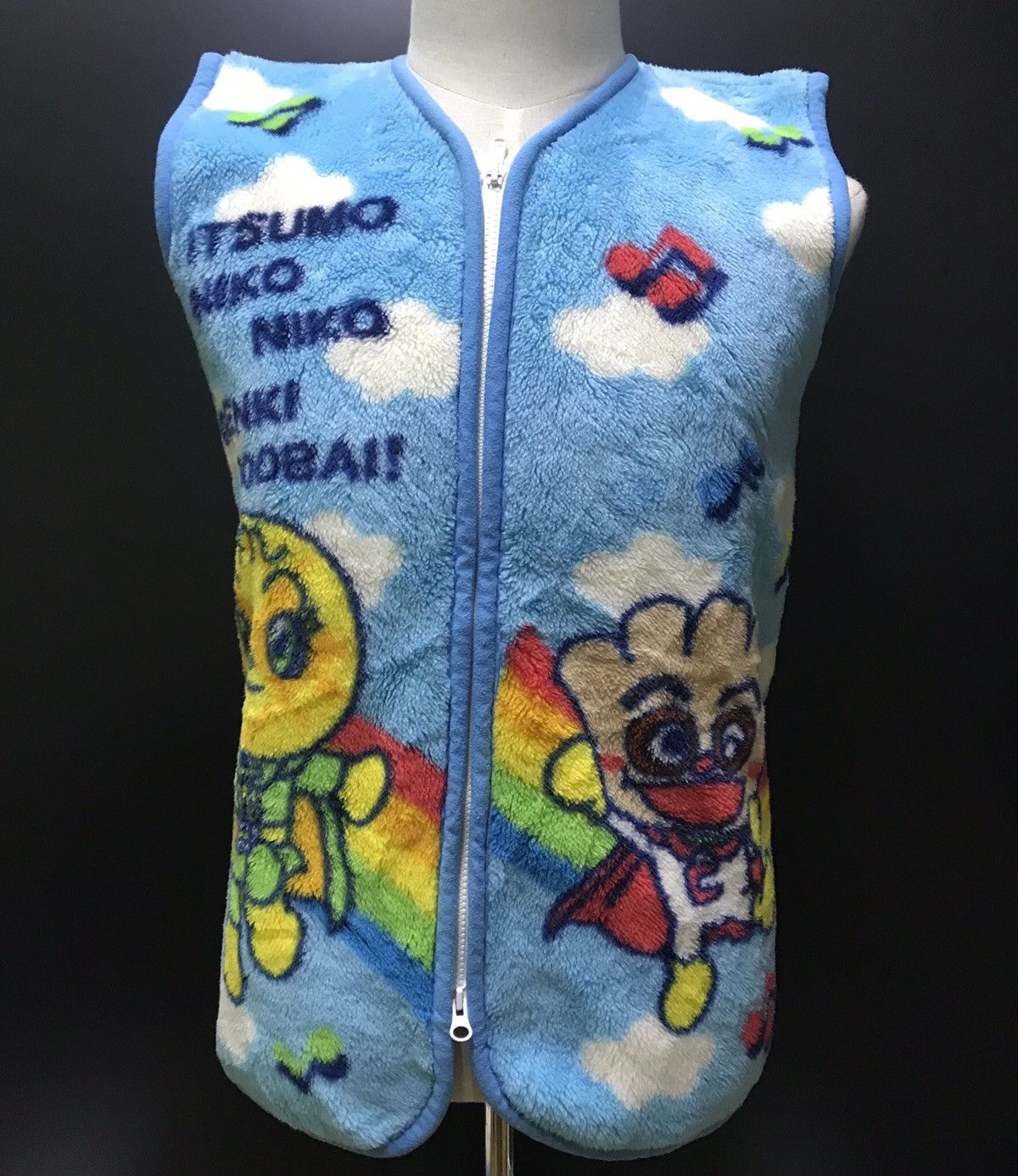 Anime × Japanese Brand japanese anime fleece vest full print Size US S / EU 44-46 / 1 - 2 Thumbnail