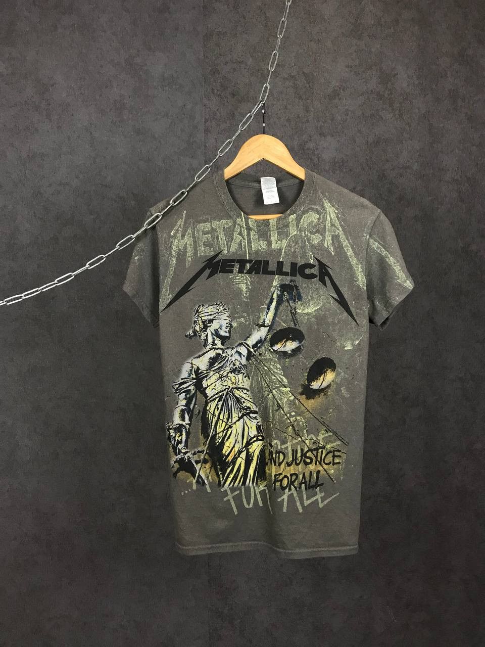 Band Tees Metallica and justice for all vintage rock band overprinted Size US S / EU 44-46 / 1 - 1 Thumbnail