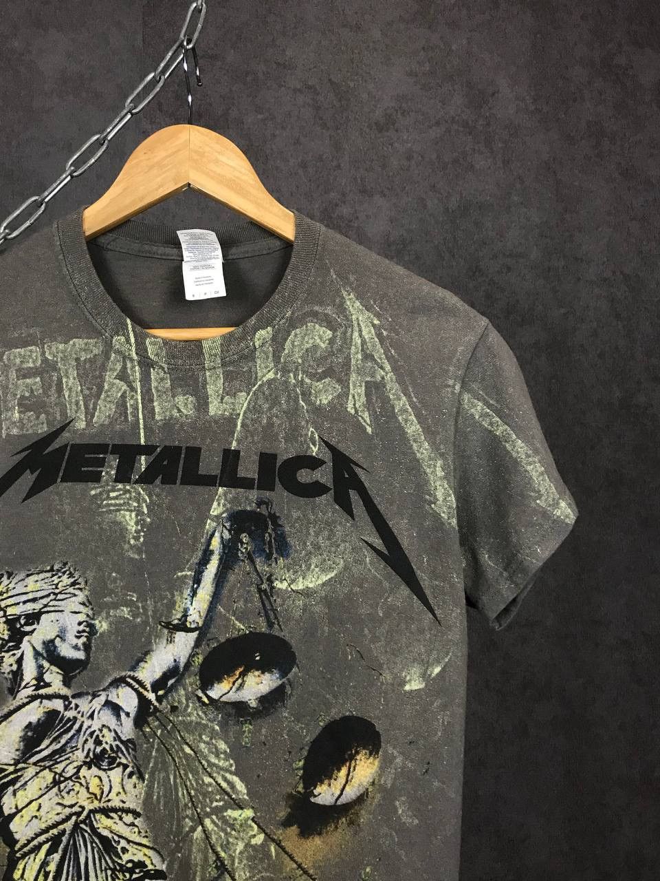 Band Tees Metallica and justice for all vintage rock band overprinted Size US S / EU 44-46 / 1 - 4 Thumbnail