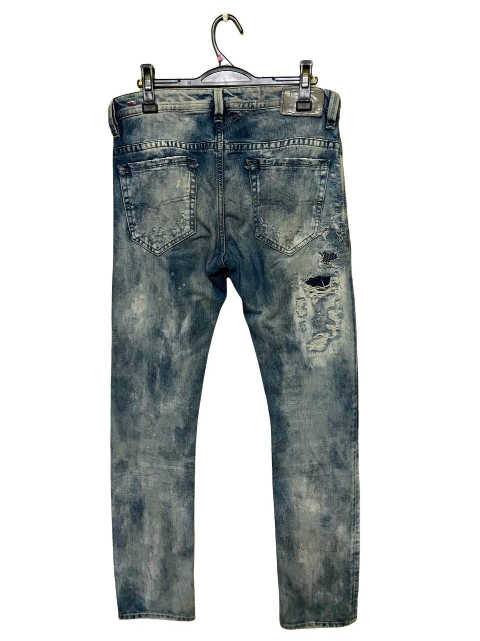 Diesel Diesel Distressed Patchwork Washed Indigo Pant Size US 33 - 2 Thumbnail