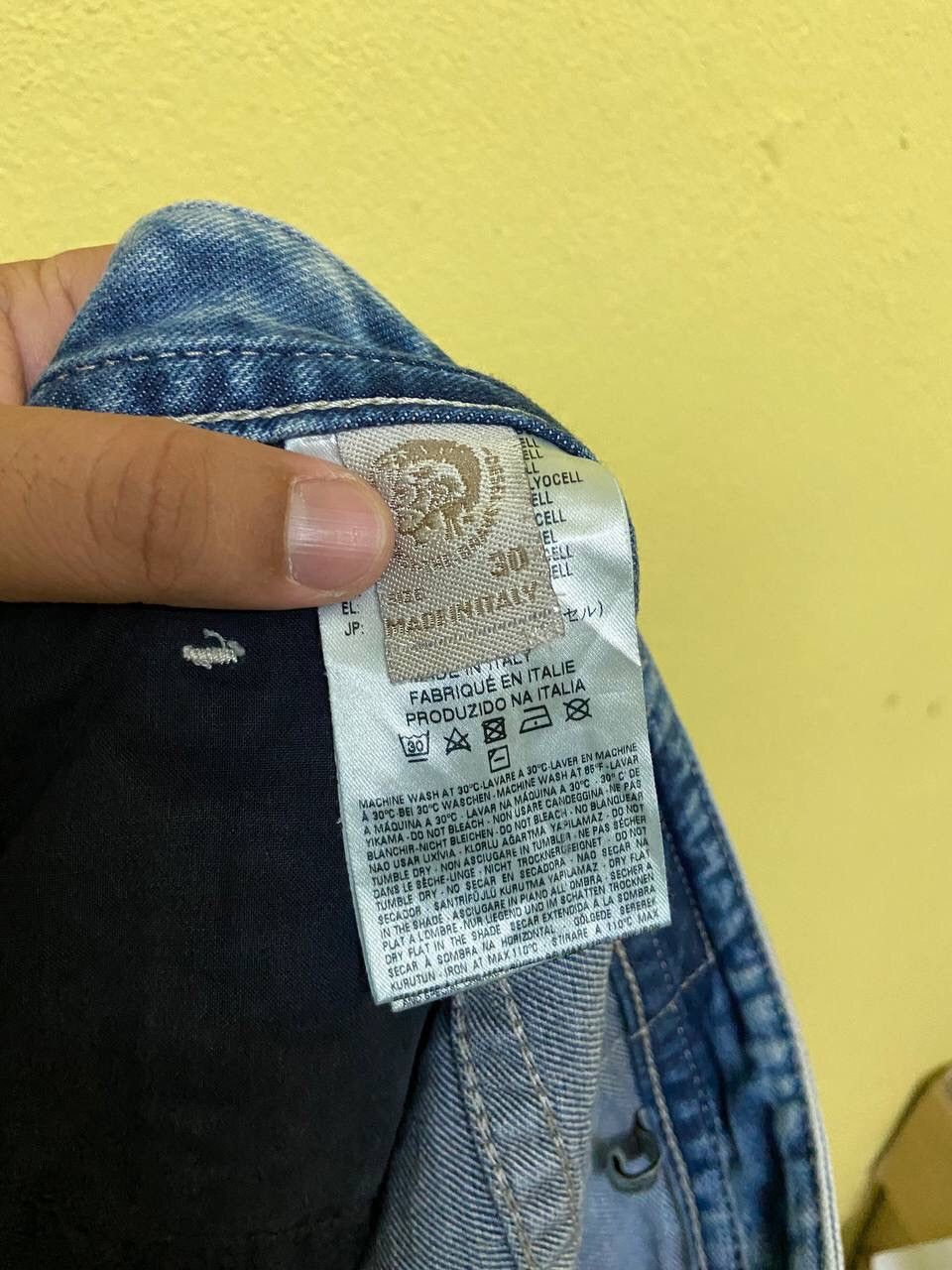 Diesel Diesel Distressed Patchwork Washed Indigo Pant Size US 33 - 7 Thumbnail