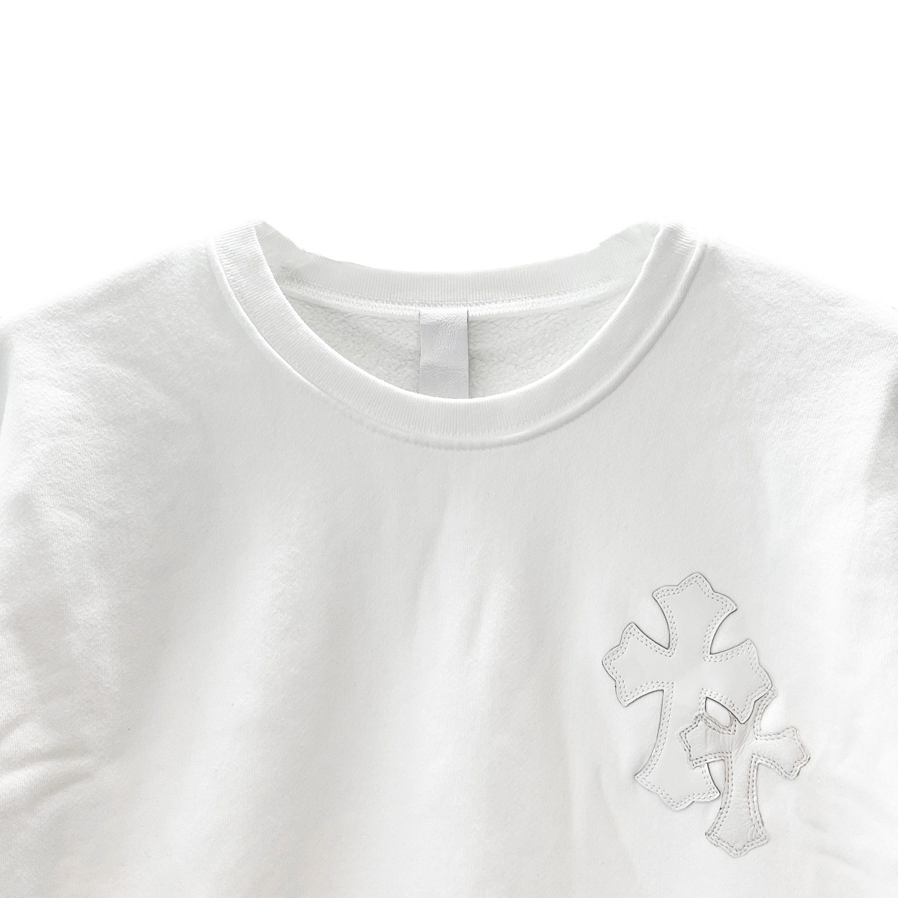 Chrome Hearts Chrome Hearts White Patent Leather Cross Sweatshirt Size US L / EU 52-54 / 3 - 2 Thumbnail