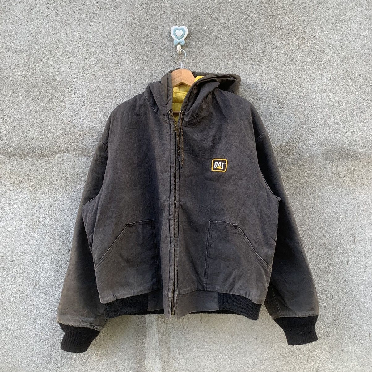 Caterpillar × StraightFaded × Vintage STEALS💥1990’s CAT CATERPILLAR DETROIT FADED VINTAGE JACKET Size US L / EU 52-54 / 3 - 1 Thumbnail