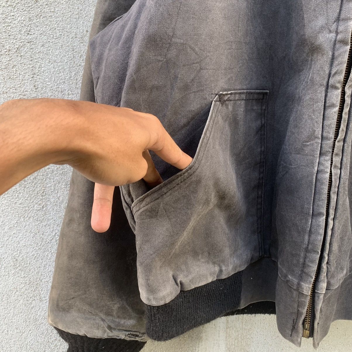 Caterpillar × StraightFaded × Vintage STEALS💥1990’s CAT CATERPILLAR DETROIT FADED VINTAGE JACKET Size US L / EU 52-54 / 3 - 5 Thumbnail