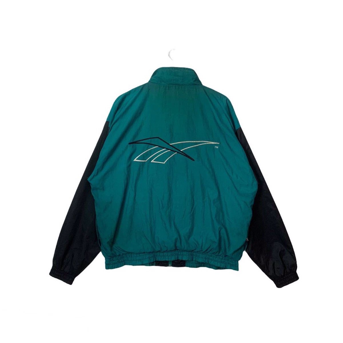 Reebok × Vintage 1990’s Vintage Reebok Big Logo Sportswear Zip Ups Jacket Size US L / EU 52-54 / 3 - 1 Thumbnail