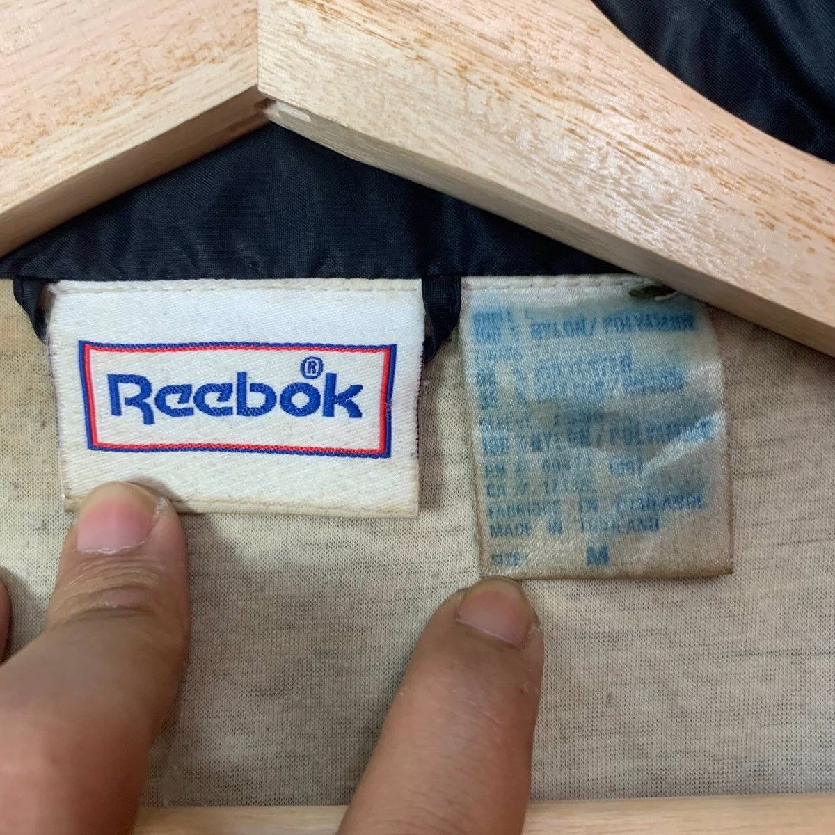 Reebok × Vintage 1990’s Vintage Reebok Big Logo Sportswear Zip Ups Jacket Size US L / EU 52-54 / 3 - 10 Thumbnail