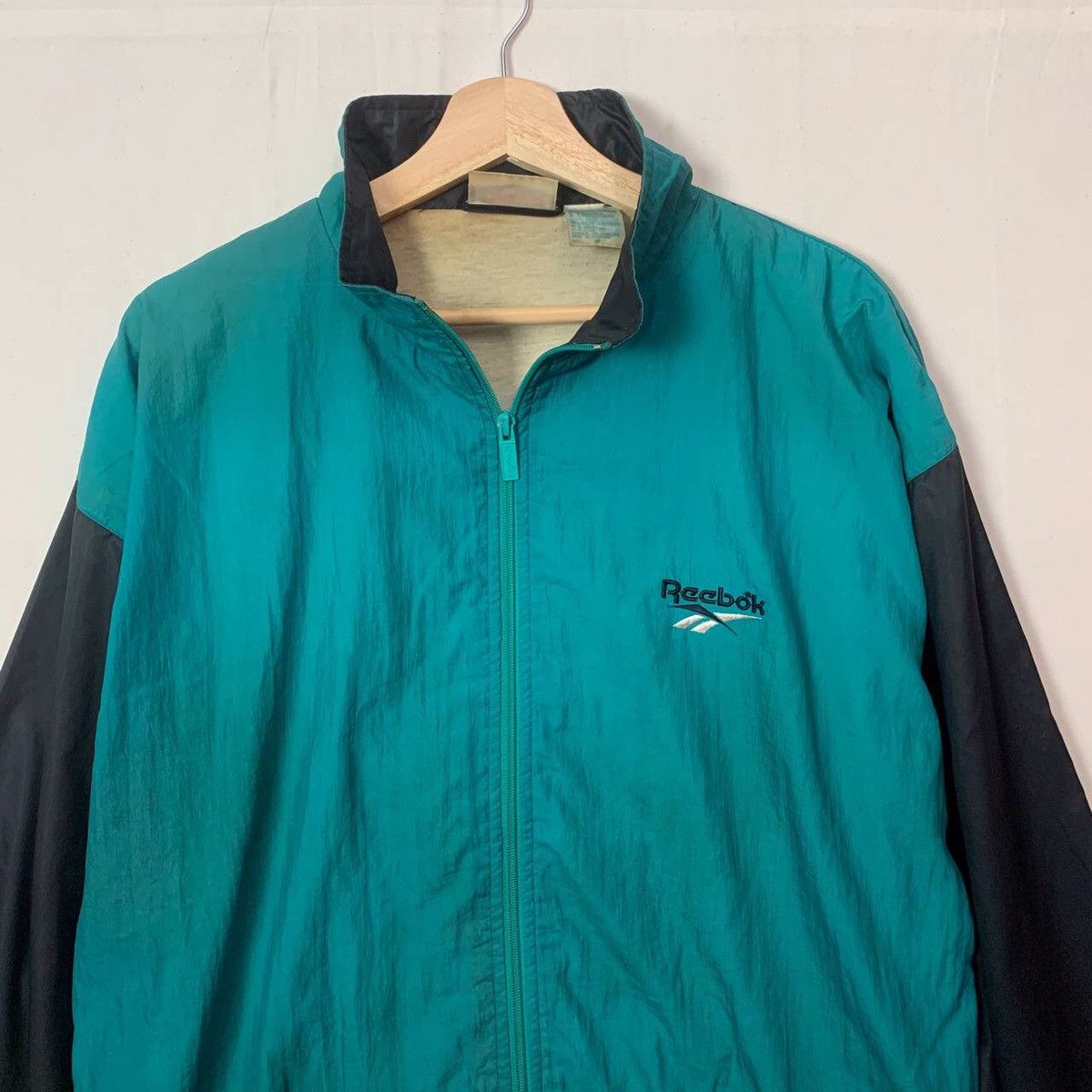 Reebok × Vintage 1990’s Vintage Reebok Big Logo Sportswear Zip Ups Jacket Size US L / EU 52-54 / 3 - 3 Thumbnail