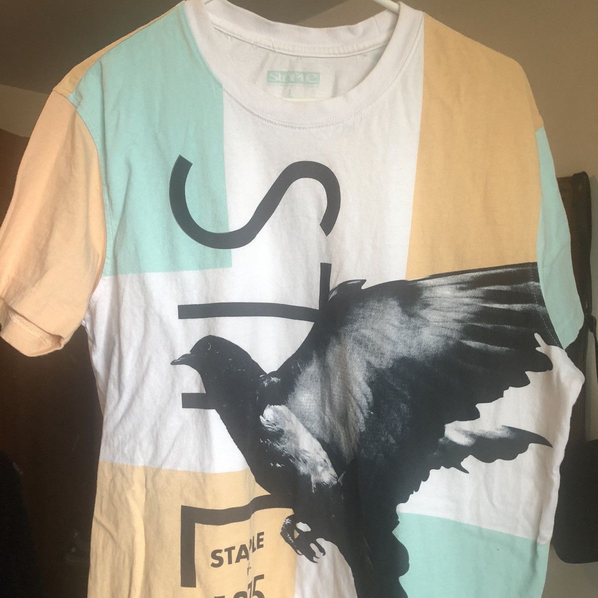 Staple Vintage Jeff Staple Pigeon Big Print Graphic Logo Tee 1975 Size US L / EU 52-54 / 3 - 7 Thumbnail