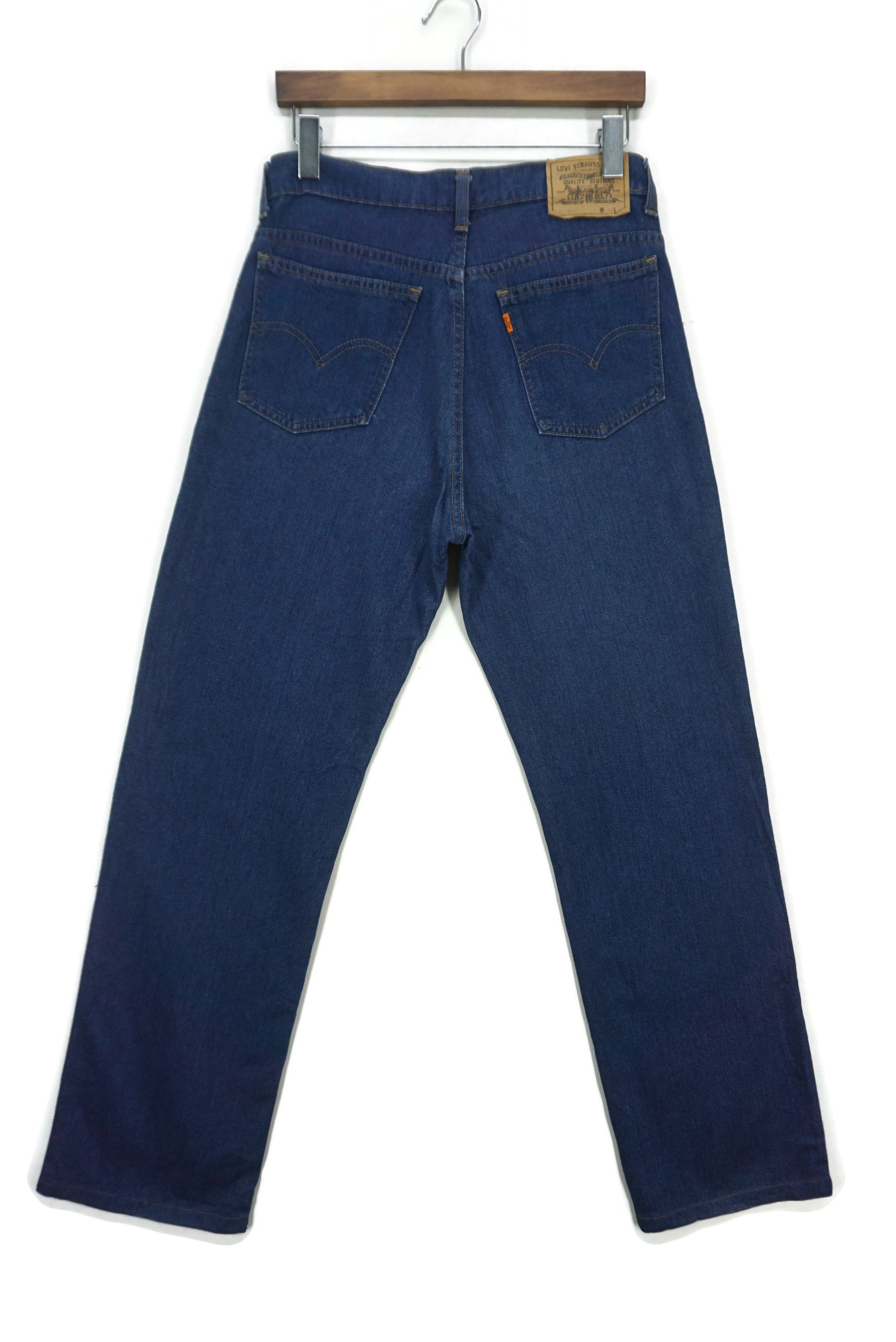 image of Straight Leg Tapered Jeans Orange Tab 90's Levis 210-50 Pants in Blue, Men's (Size 31)