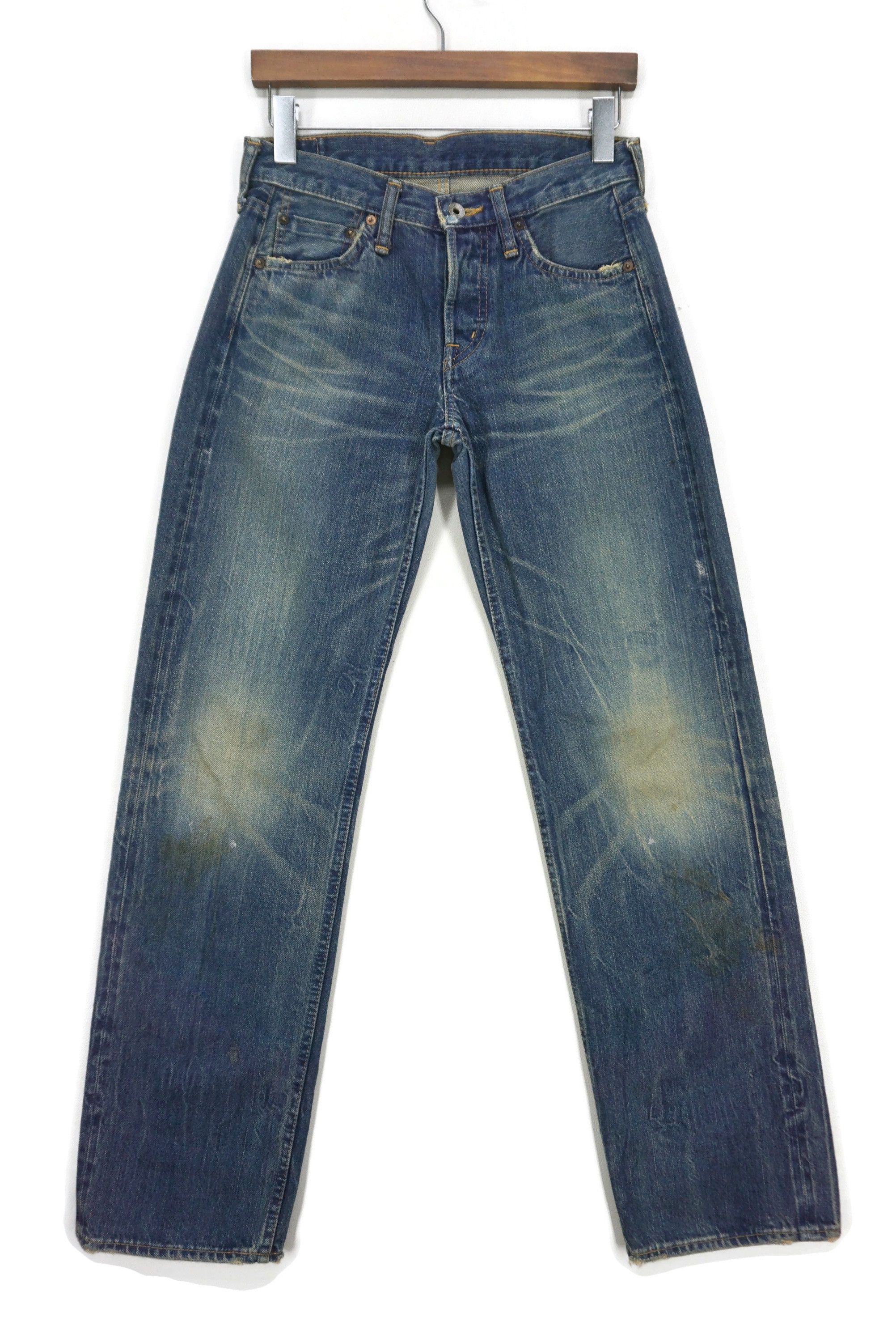 image of Rodeo x Workers Selvage Jeans Domingo Straight Leg Pants Made In Japan in Blue, Men's (Size 28)