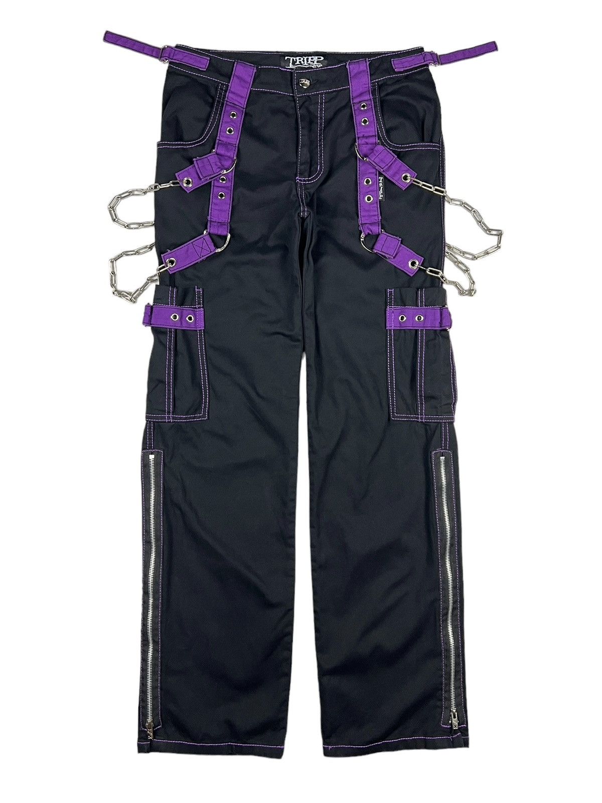 Tripp NYC Y2K Tripp NYC Bondage Cargo Pants Size US 30 / EU 46 - 1 Thumbnail