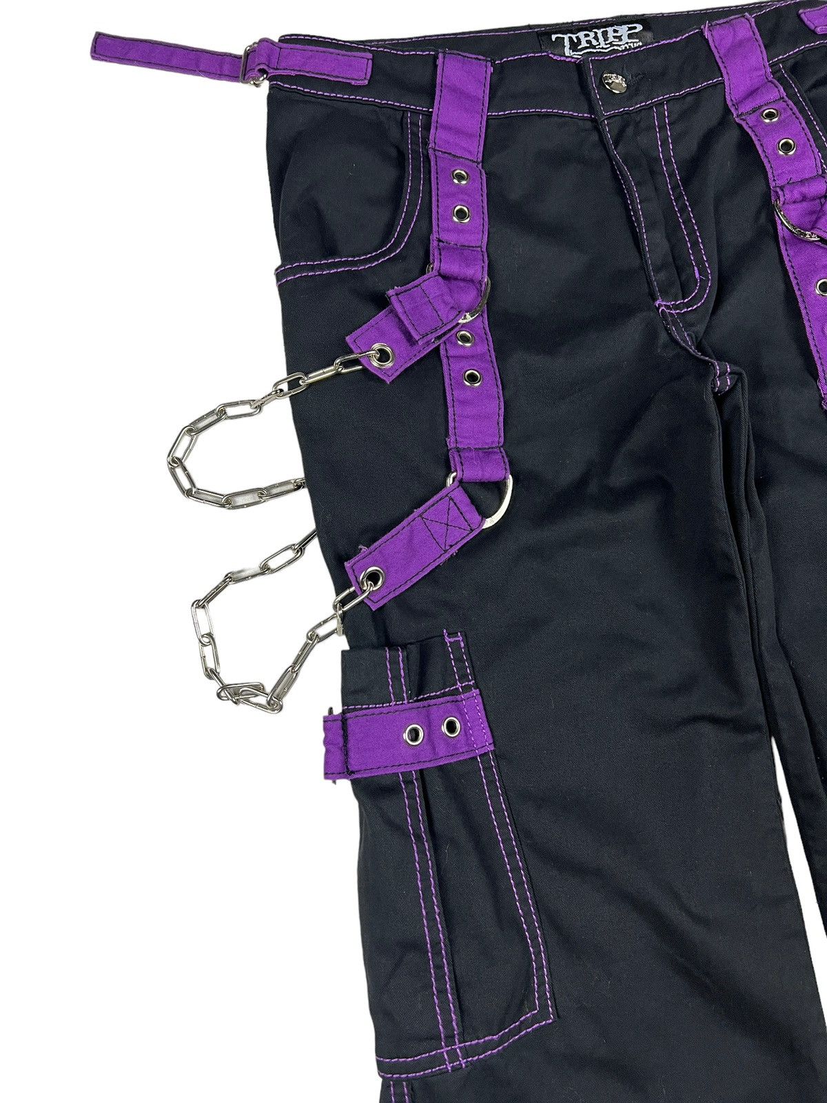 Tripp NYC Y2K Tripp NYC Bondage Cargo Pants Size US 30 / EU 46 - 5 Thumbnail
