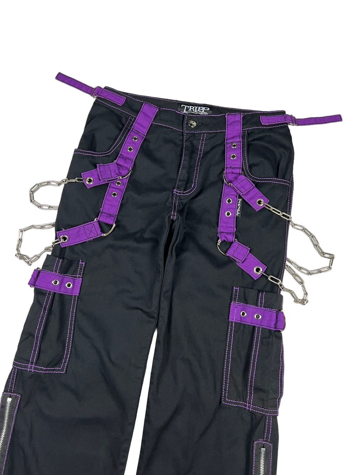 Tripp NYC Y2K Tripp NYC Bondage Cargo Pants Size US 30 / EU 46 - 3 Thumbnail