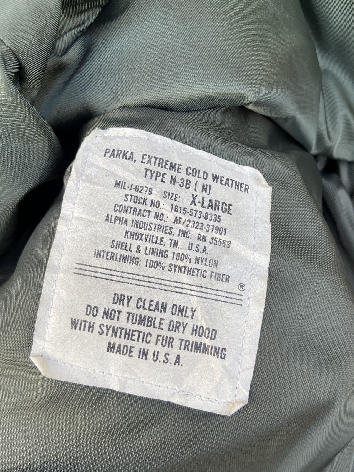 Alpha Industries ALPHA INDUSTRIES PARKA N-3B Size US XL / EU 56 / 4 - 11 Thumbnail