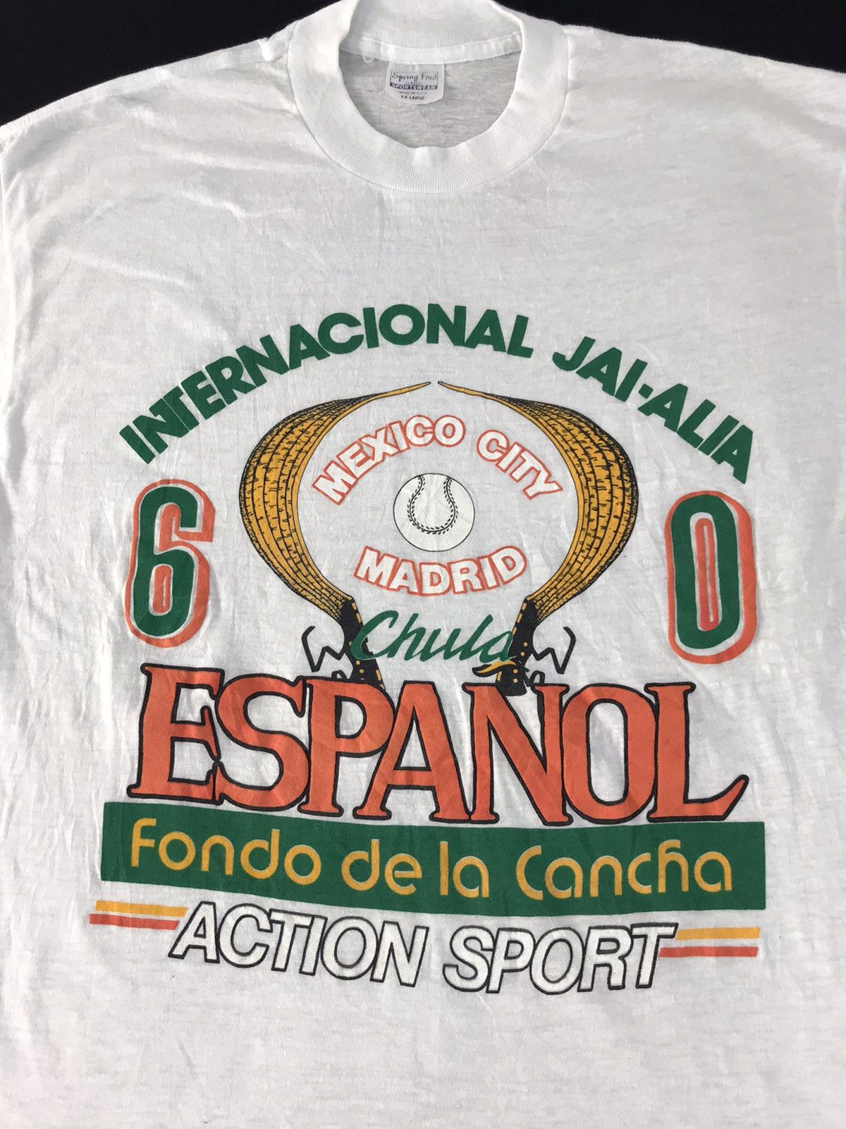 Vintage 90s Spring Ford Internacional Jai-Alia Espanol Fondo De La Size US L / EU 52-54 / 3 - 4 Thumbnail